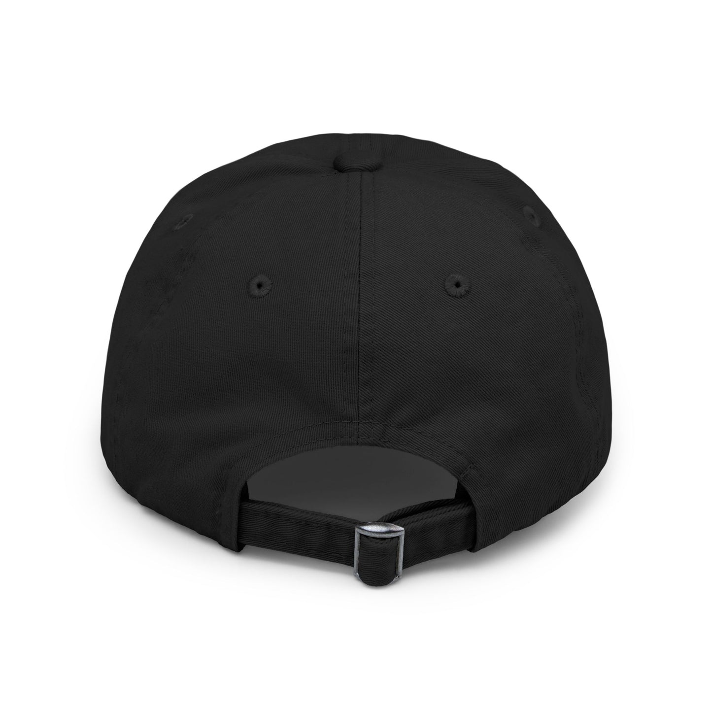 Unisex Distressed Cap with Skull and Native American Headdress Design