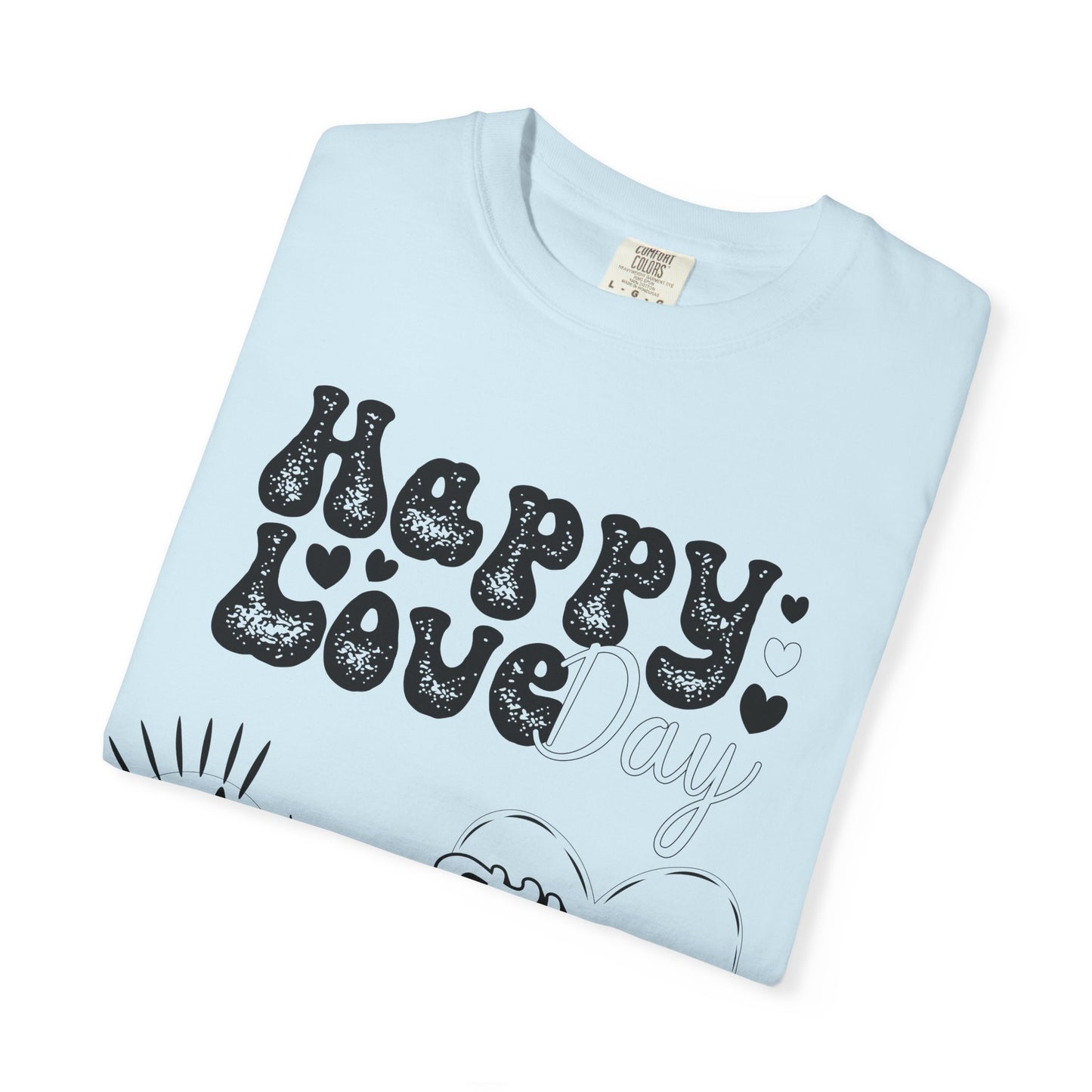 Women Graphic T-Shirt Happy Love Day for Valentine's Day