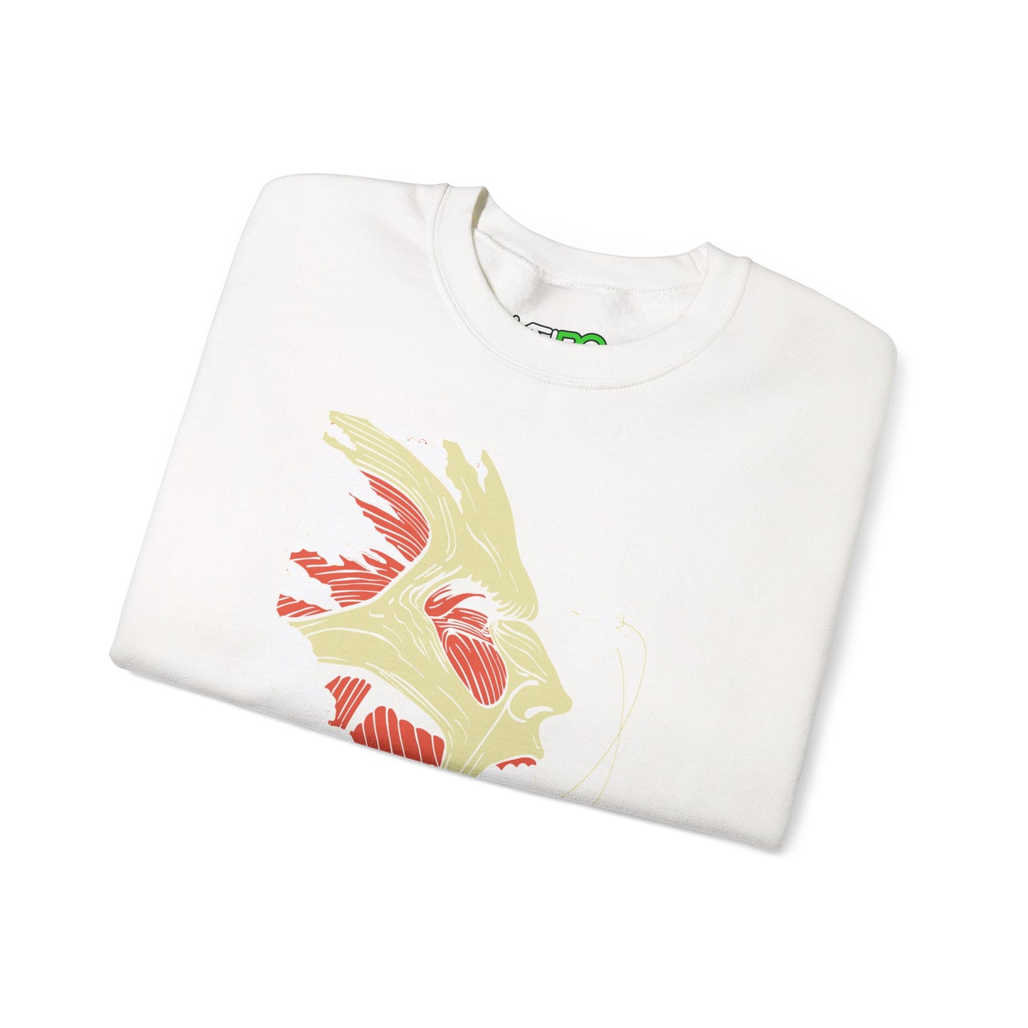 Unisex Heavy Sweatshirt Artistic Unique Face Design