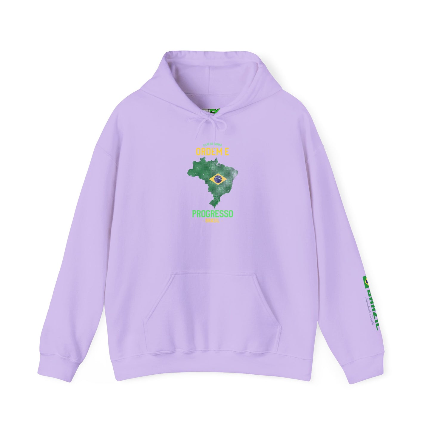 Unisex Hooded Sweatshirt Brazil Inspired 'Ordem e Progresso'