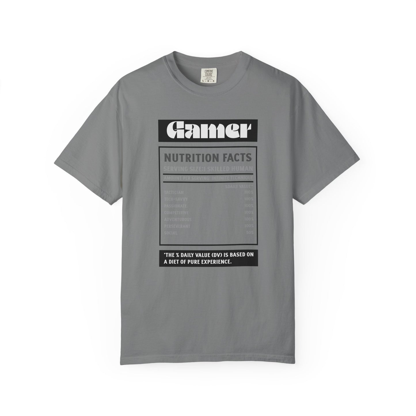 Gamer Nutrition Facts T-Shirt