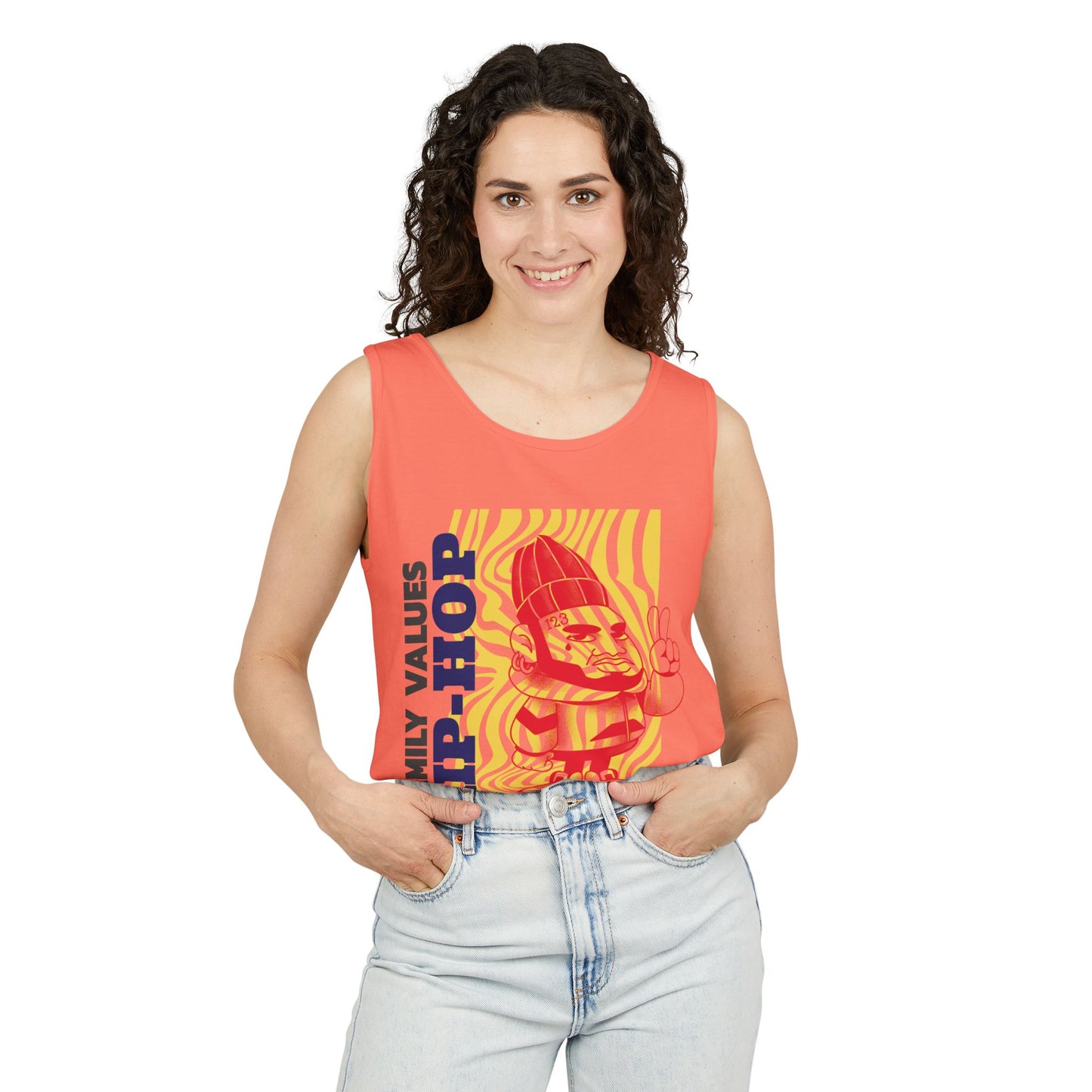 Men's Hip-Hop Vibes Tank Top Graphic Family Values