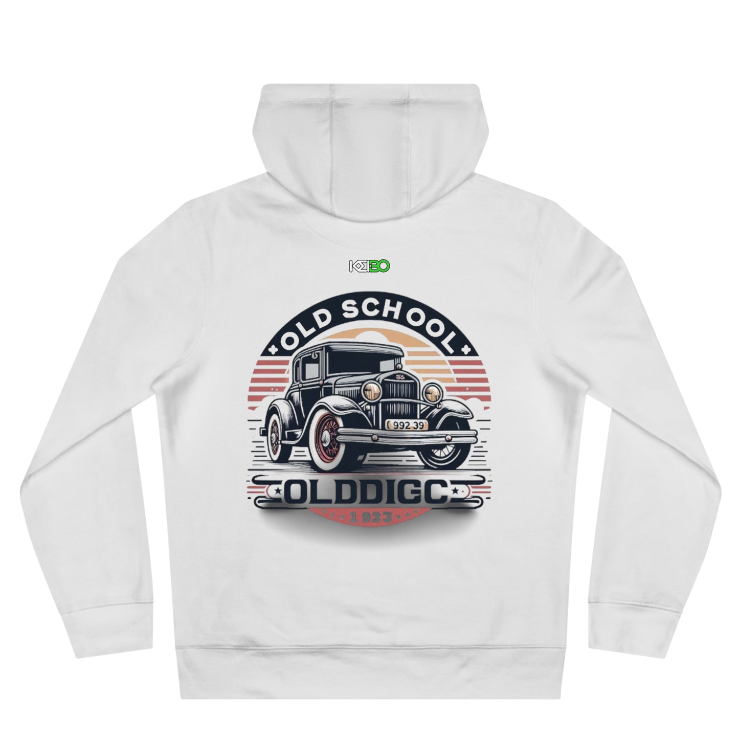 Vintage Car King 'Old School' Hoodie – for Classic Car Enthusiast