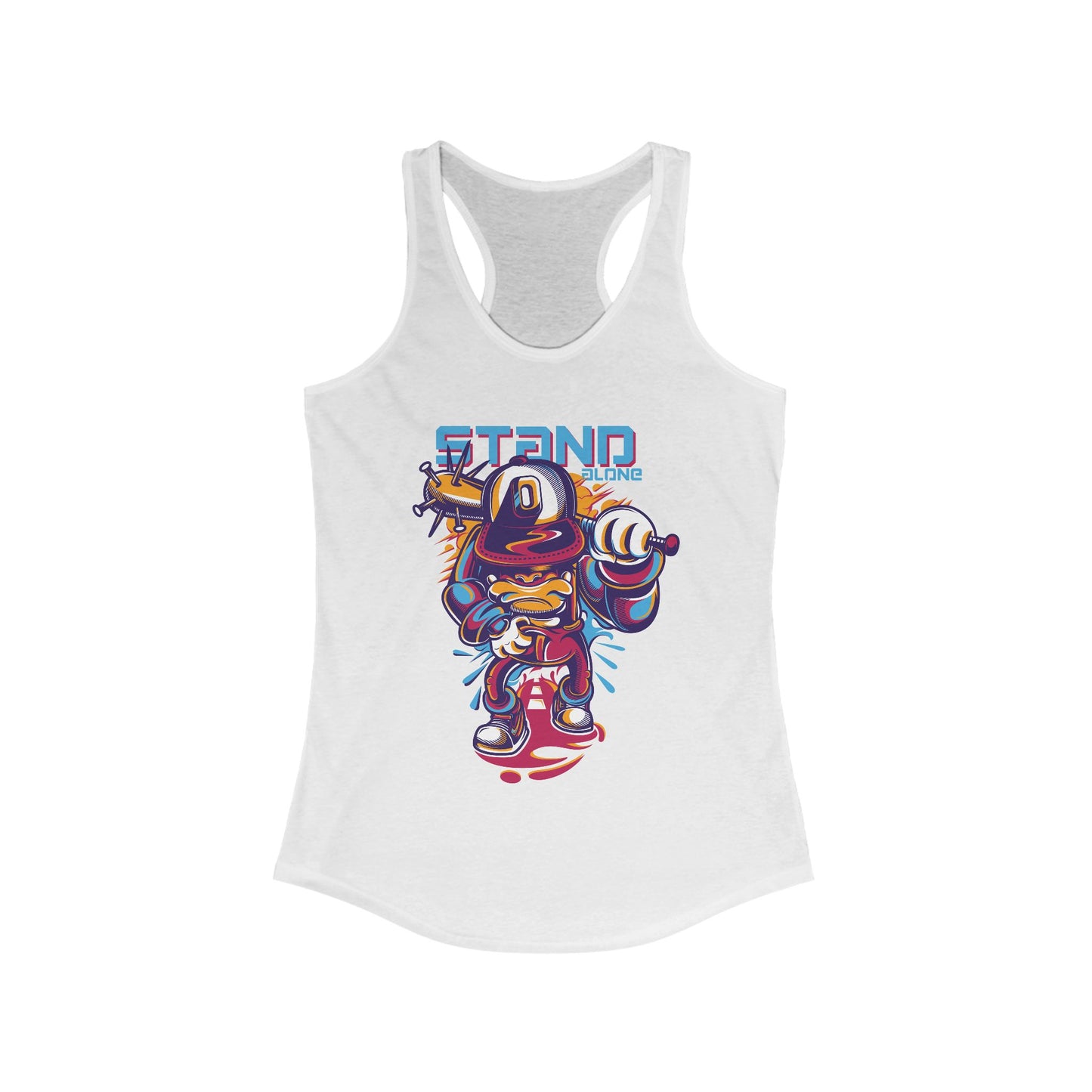 Stand Strong Women's Racerback Tank - Motivational Workout Top