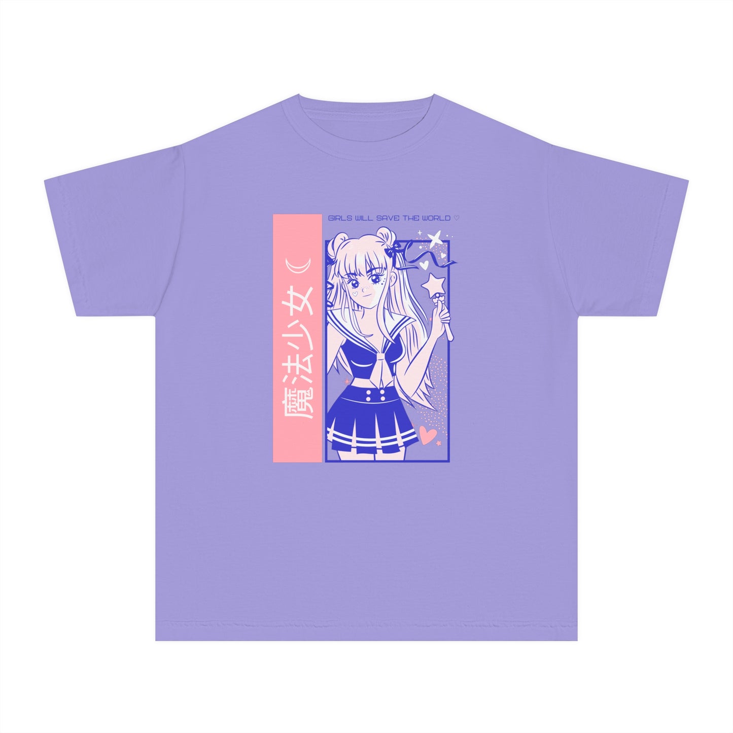 Girls Will Save the World Youth Tee | Cute Anime Graphic T-Shirt