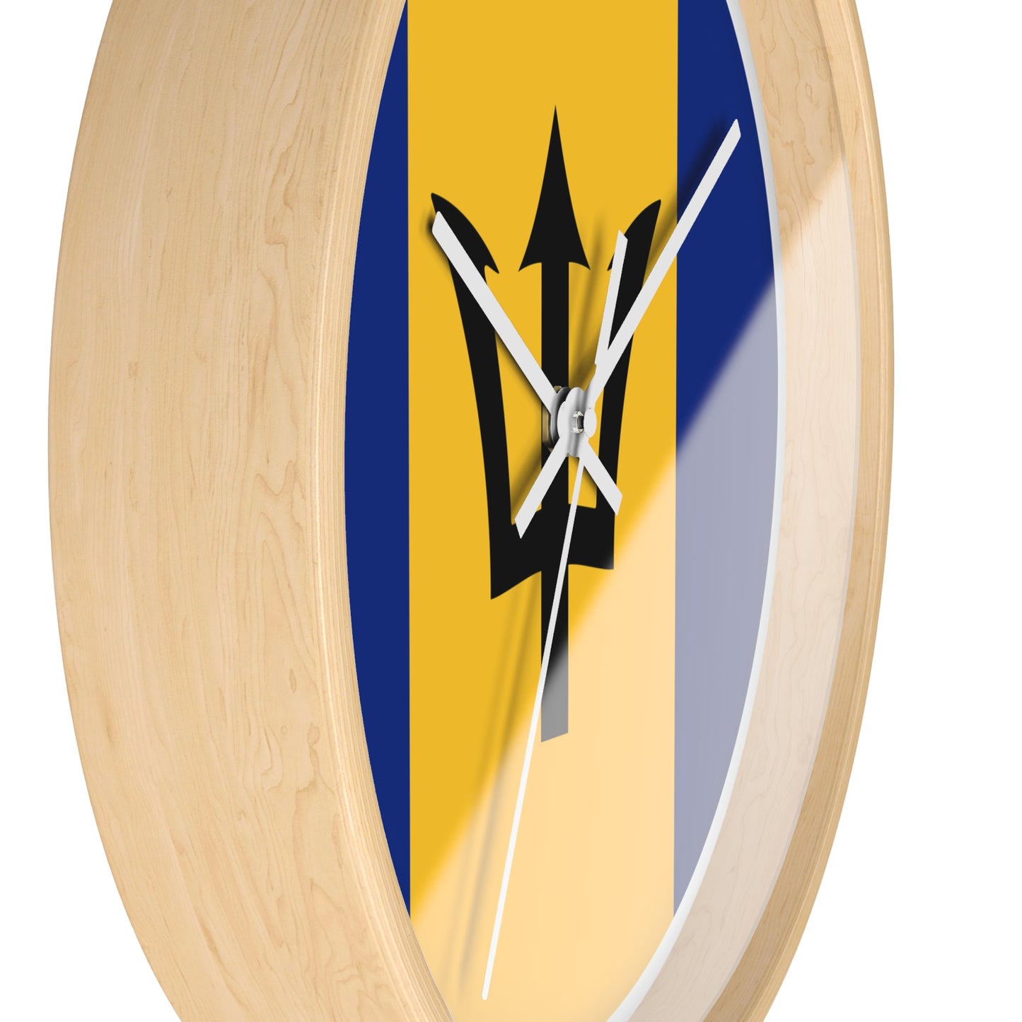 Barbados Flag Wall Clock - Perfect for Island Lovers and Home Decor