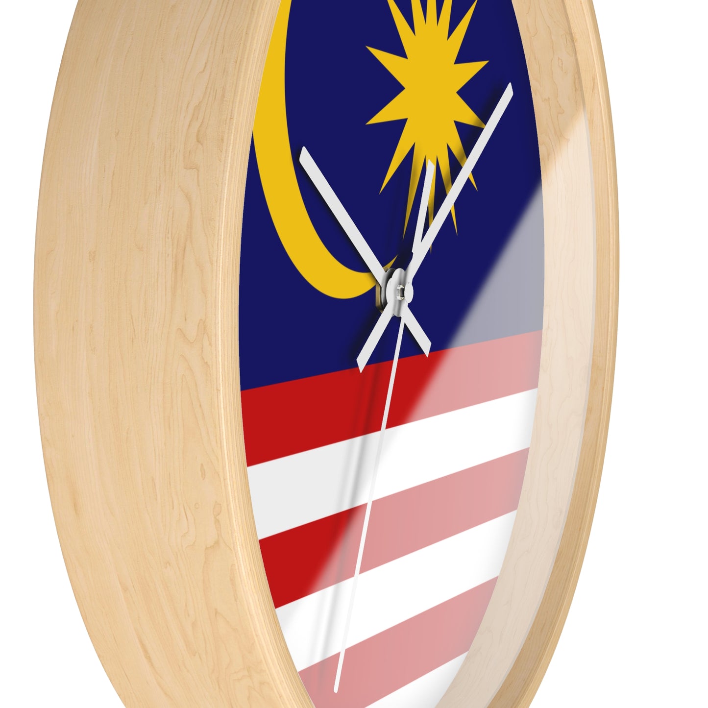 Malaysian Flag Wall Clock – Unique Home Decor for National Celebrations