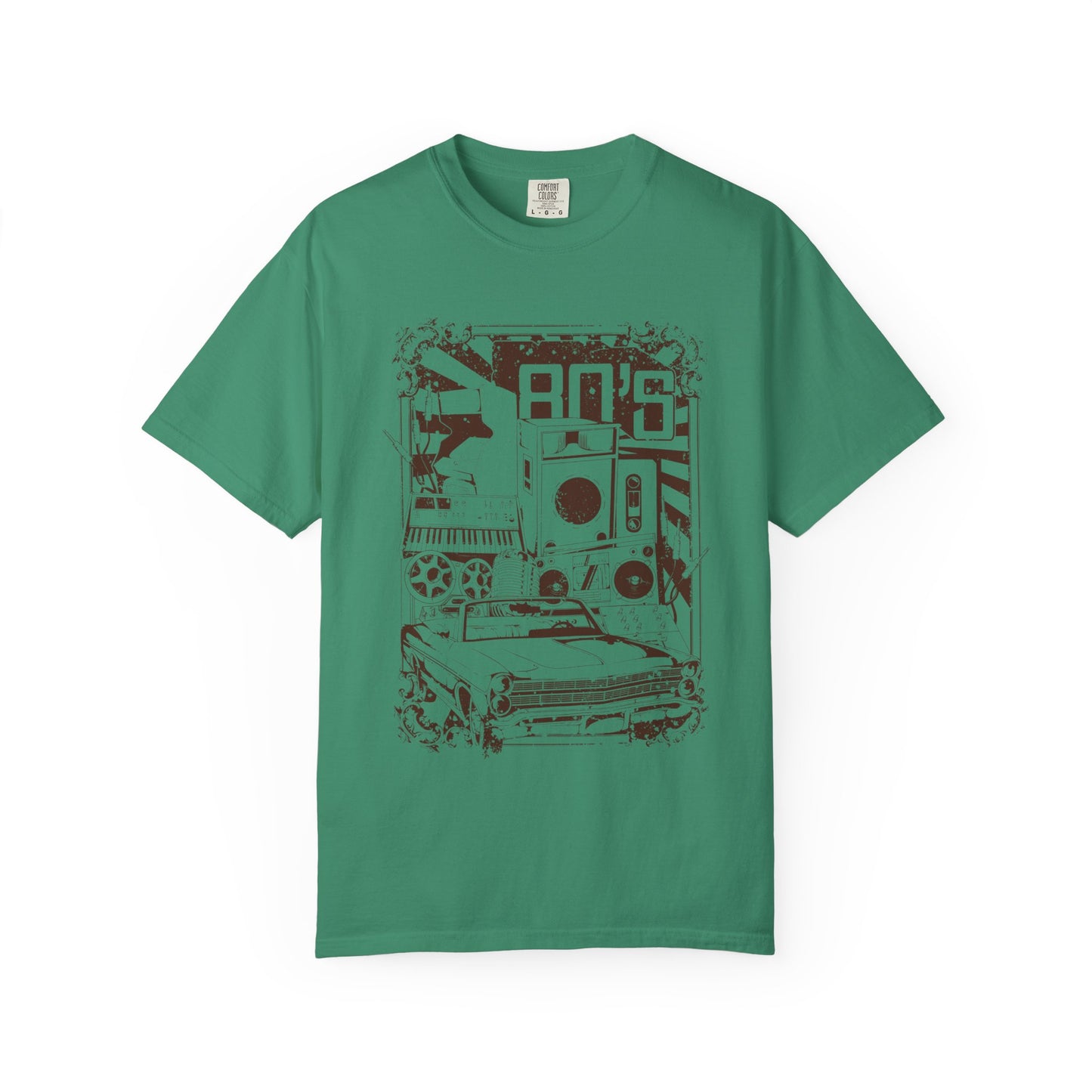 Retro 80s Unisex T-Shirt for Vintage Car & Music Fans