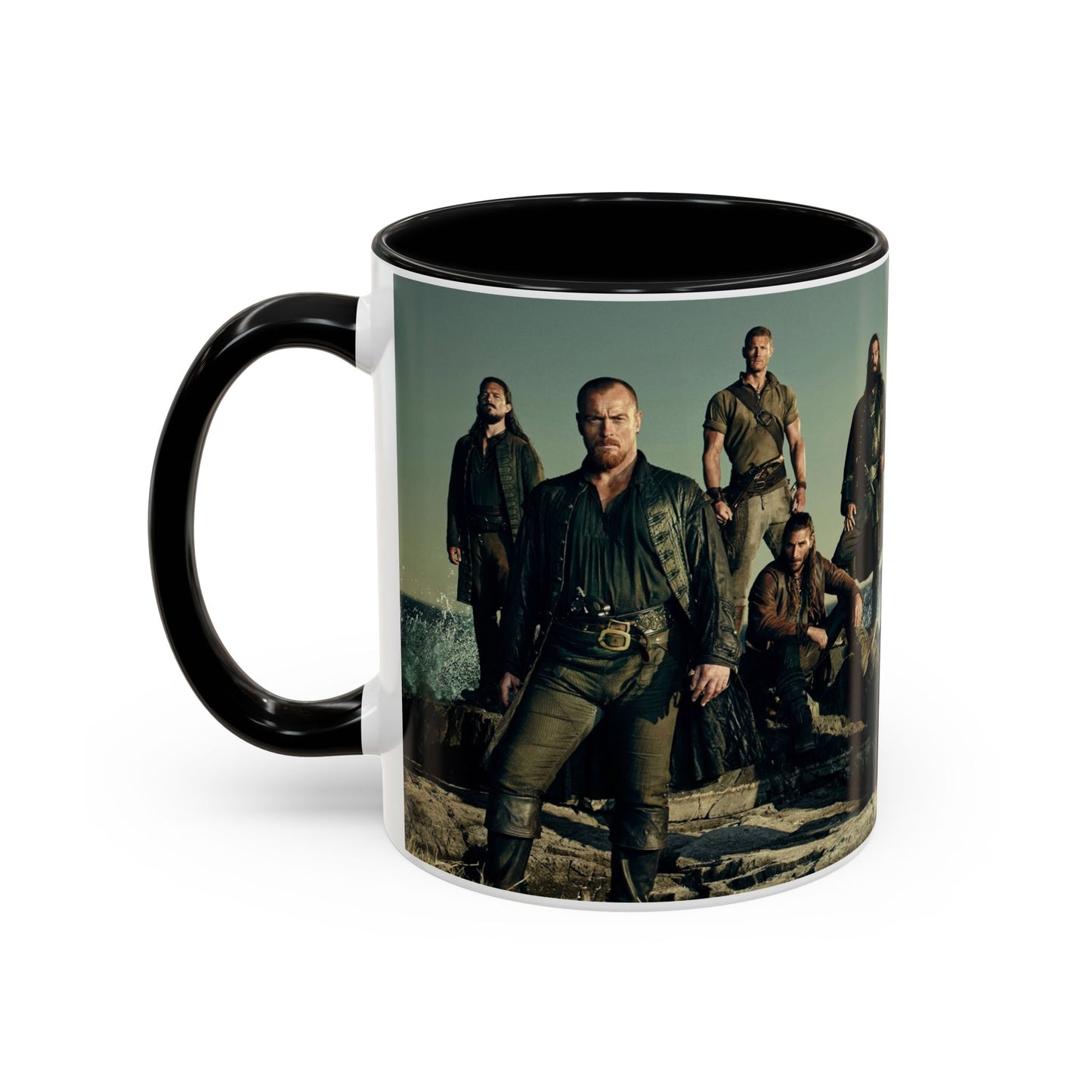 Black Sails Accent Coffee Mug - 11oz & 15oz | For Fans of Adventure & Pirates