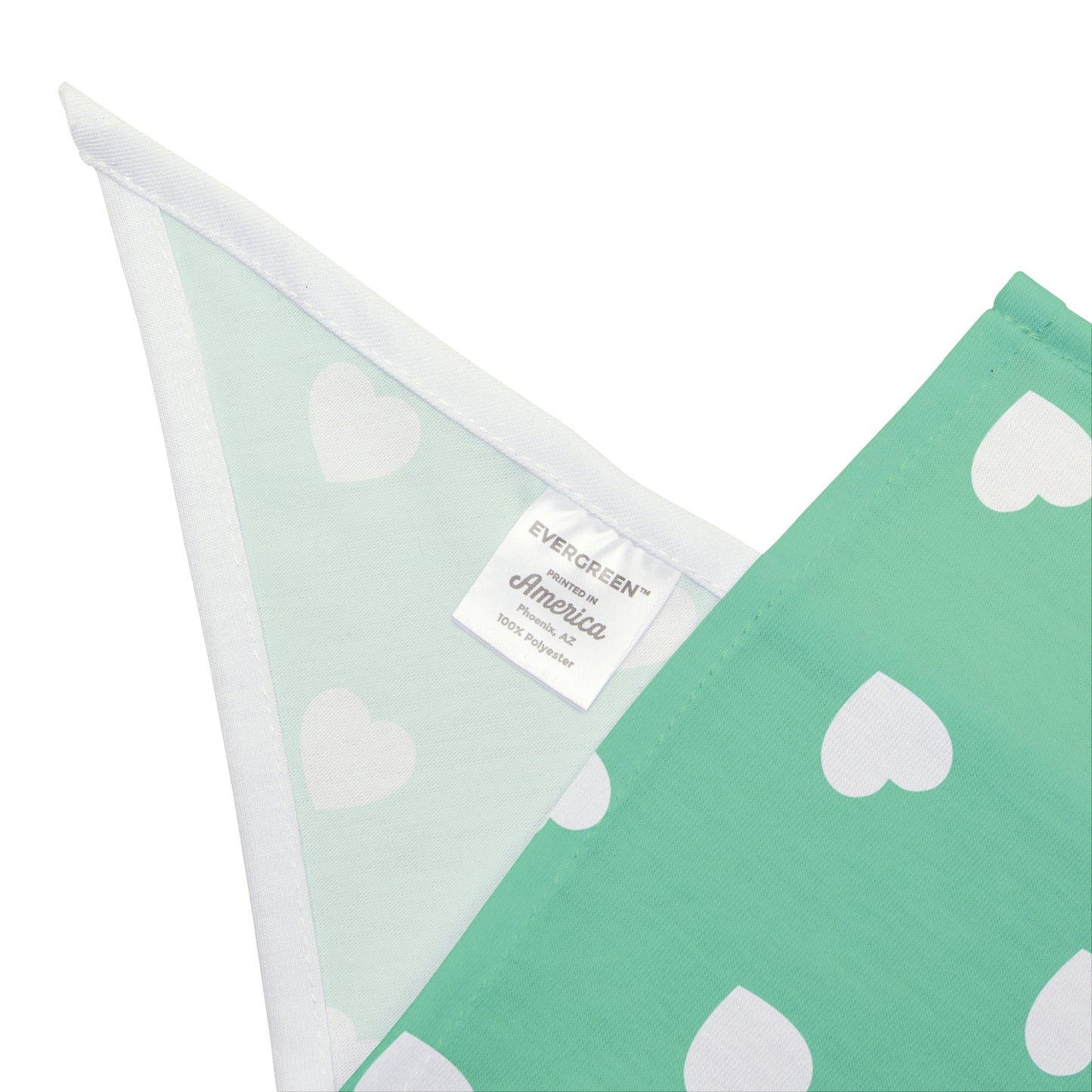 Love Heart Pattern Pet Bandana - Cute Puppy Accessory