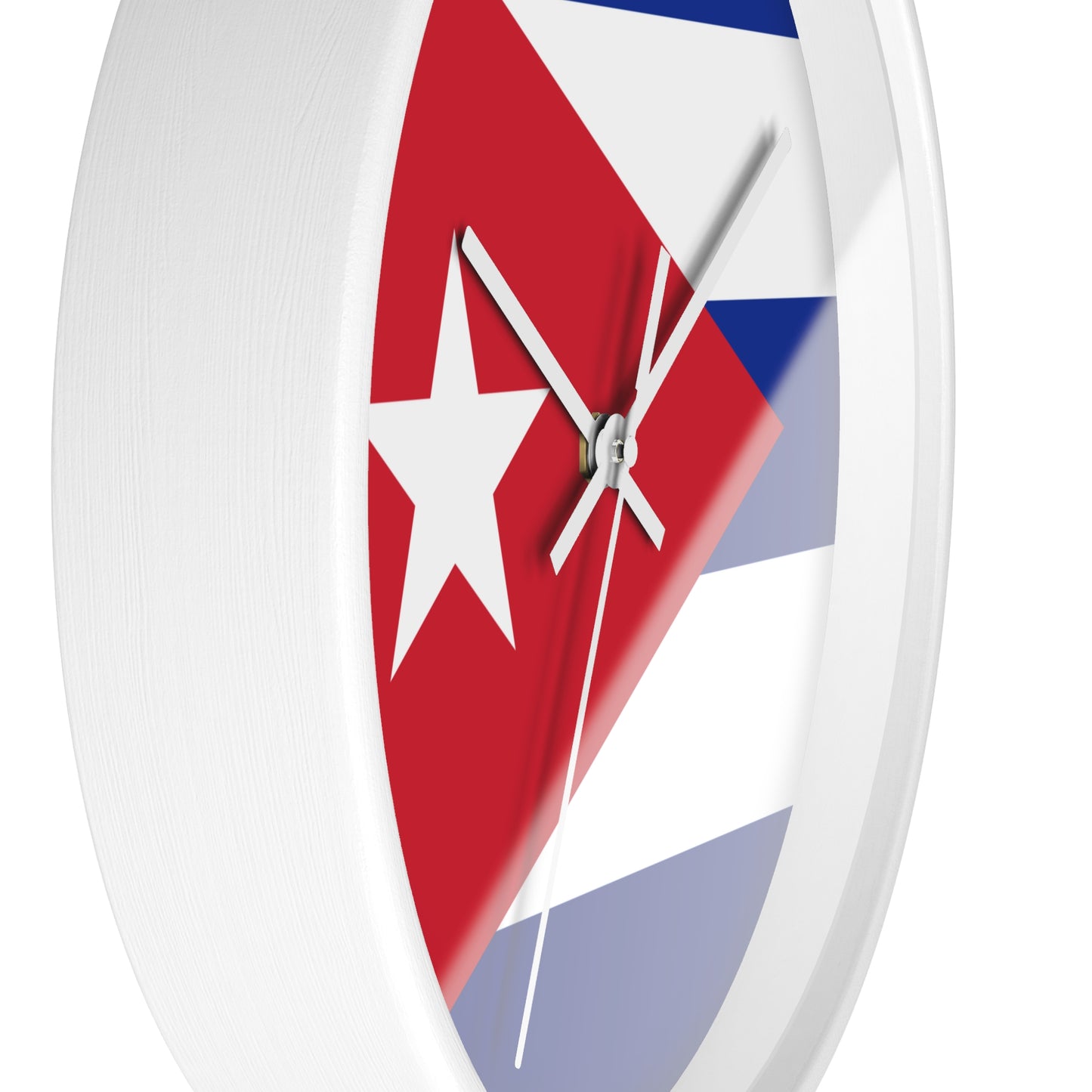 Cuban Flag Wall Clock – Vibrant Decor for Home & Office