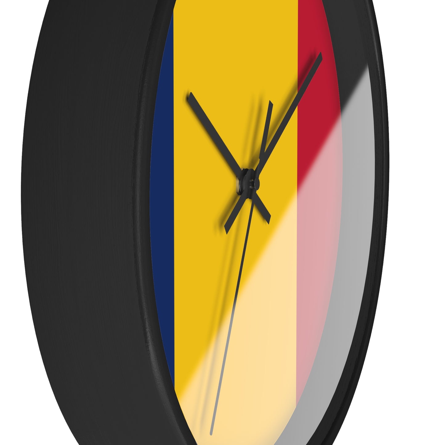 Romanians' Pride Wall Clock - Bold Yellow, Blue, Red Design