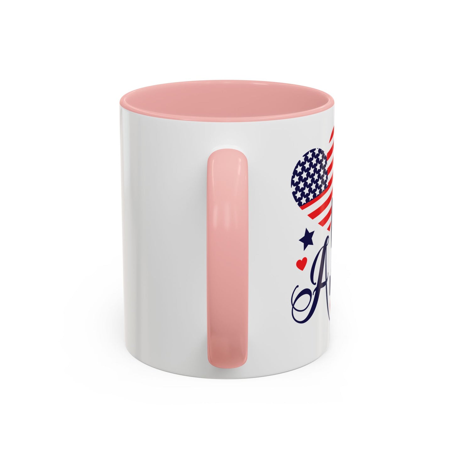 Patriotic Accent Coffee Mug - 'God Bless America'