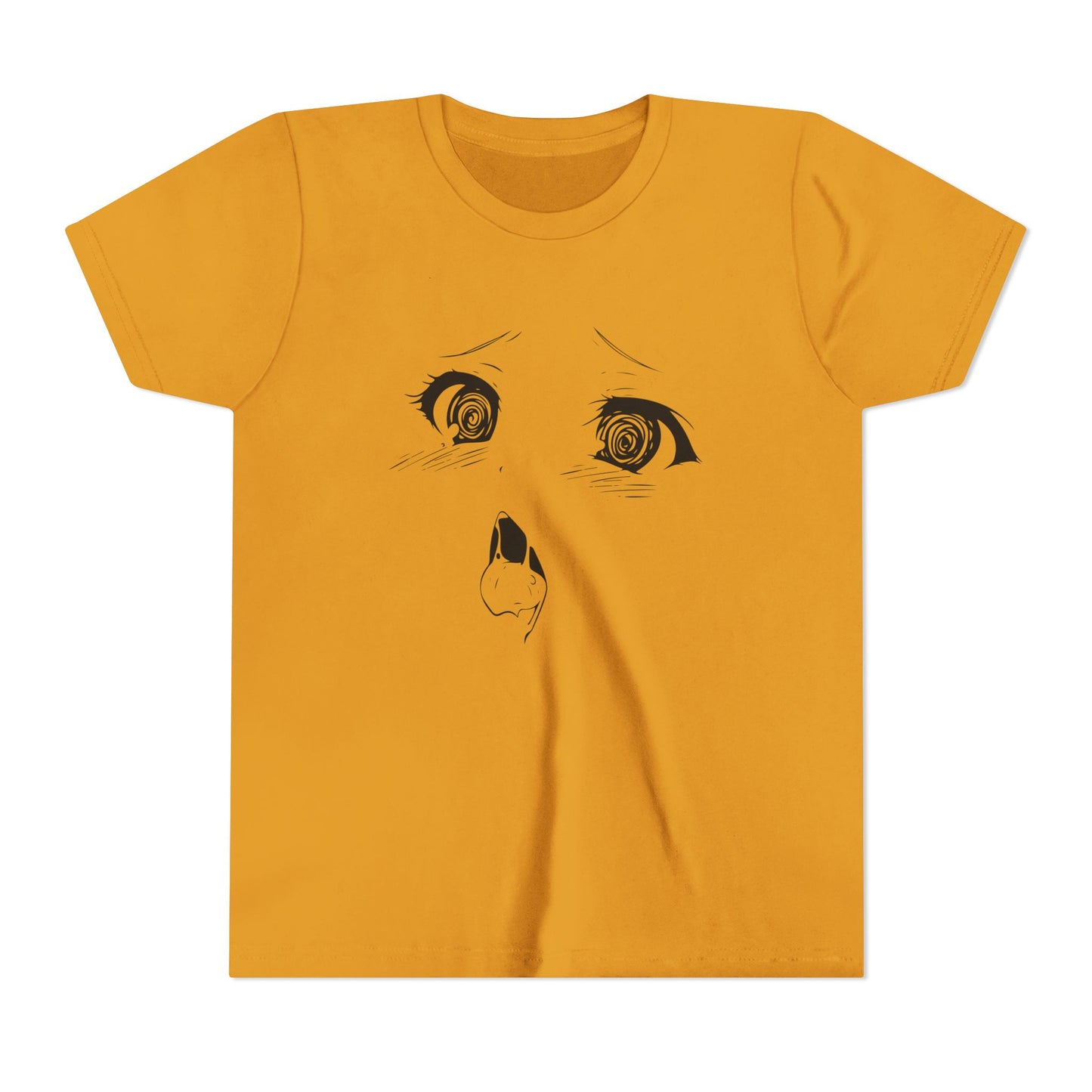 Youth Anime Tee – Unique Cartoon Eyes T-shirt for Creative Kids