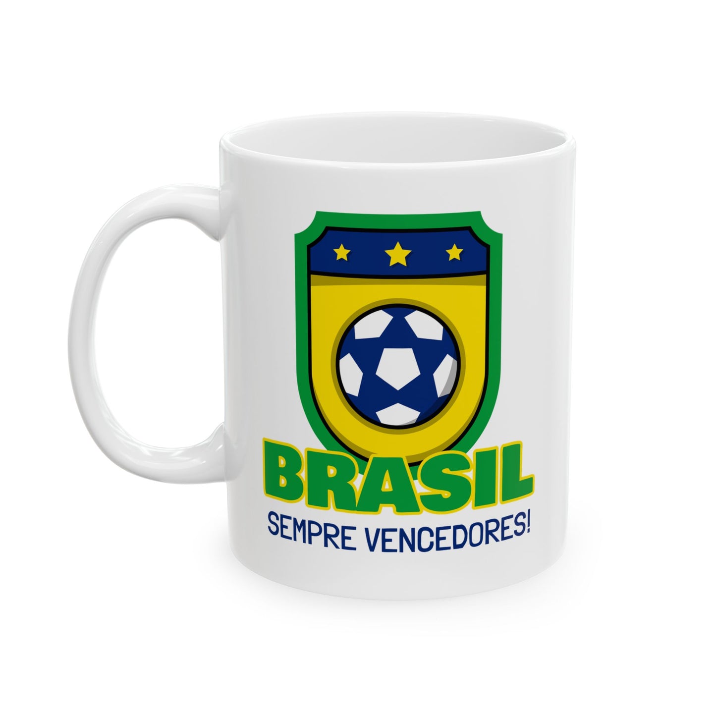 Brazil Soccer Fans Ceramic Coffee Mug 11oz