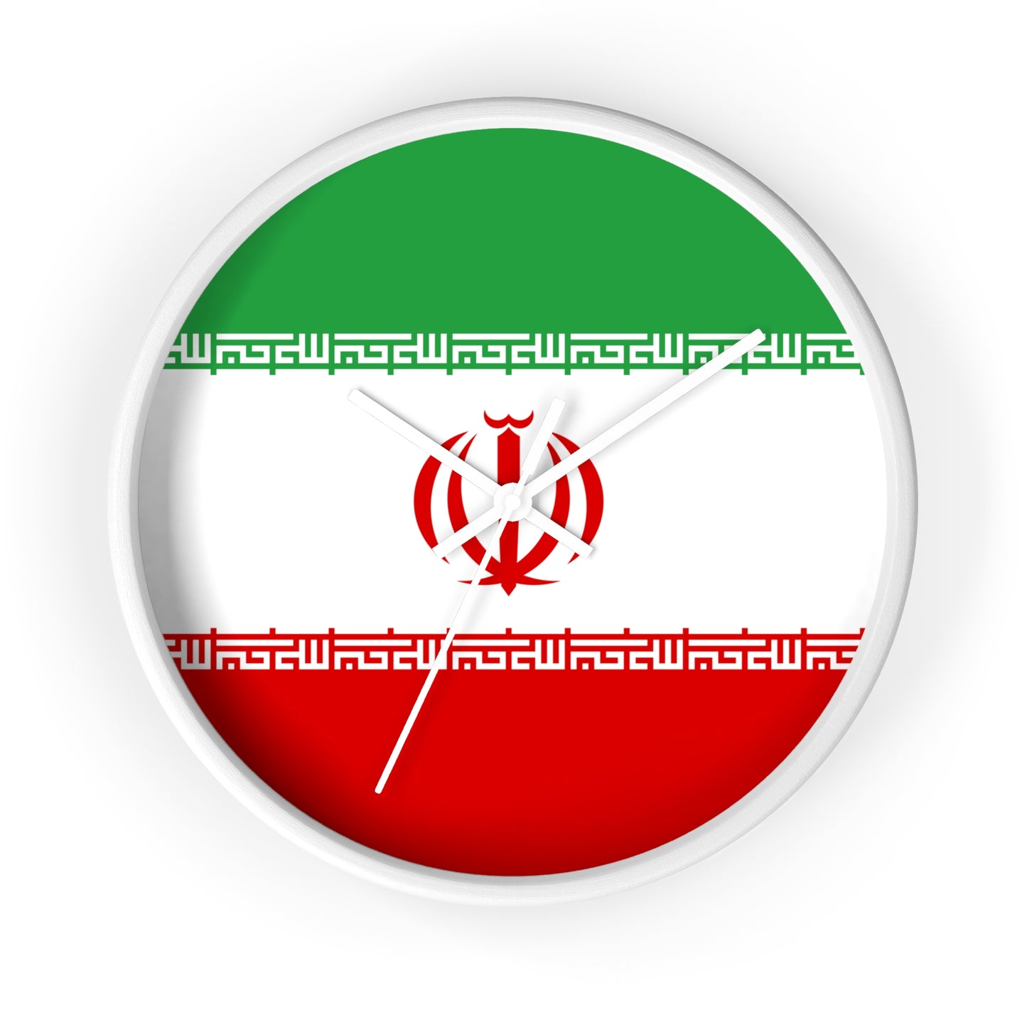 Patriotic Iran Wall Clock - Stylish Home Decor for National Pride