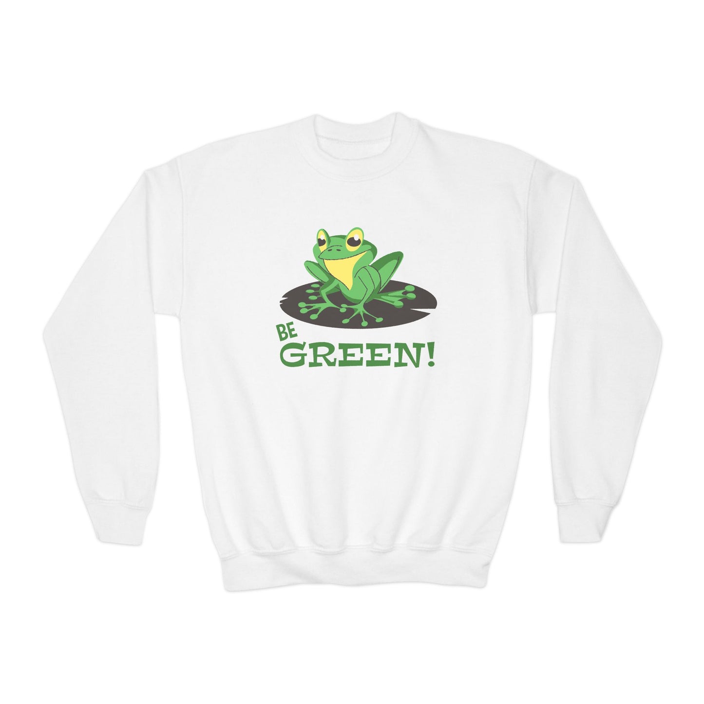 Cute Frog Graphic Youth Sweatshirt For Boys