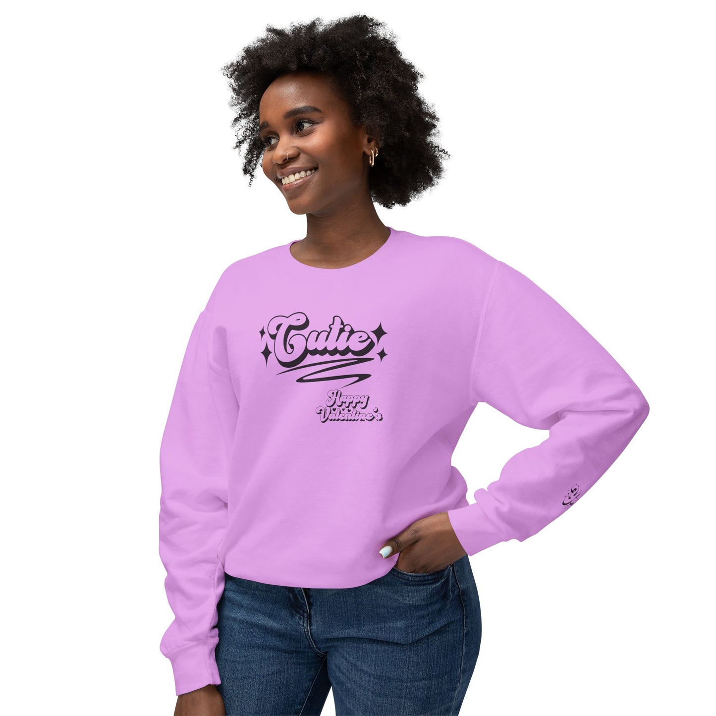 Women Sweatshirt Cutie Valentine - Perfect for Valentine's Day Outfit