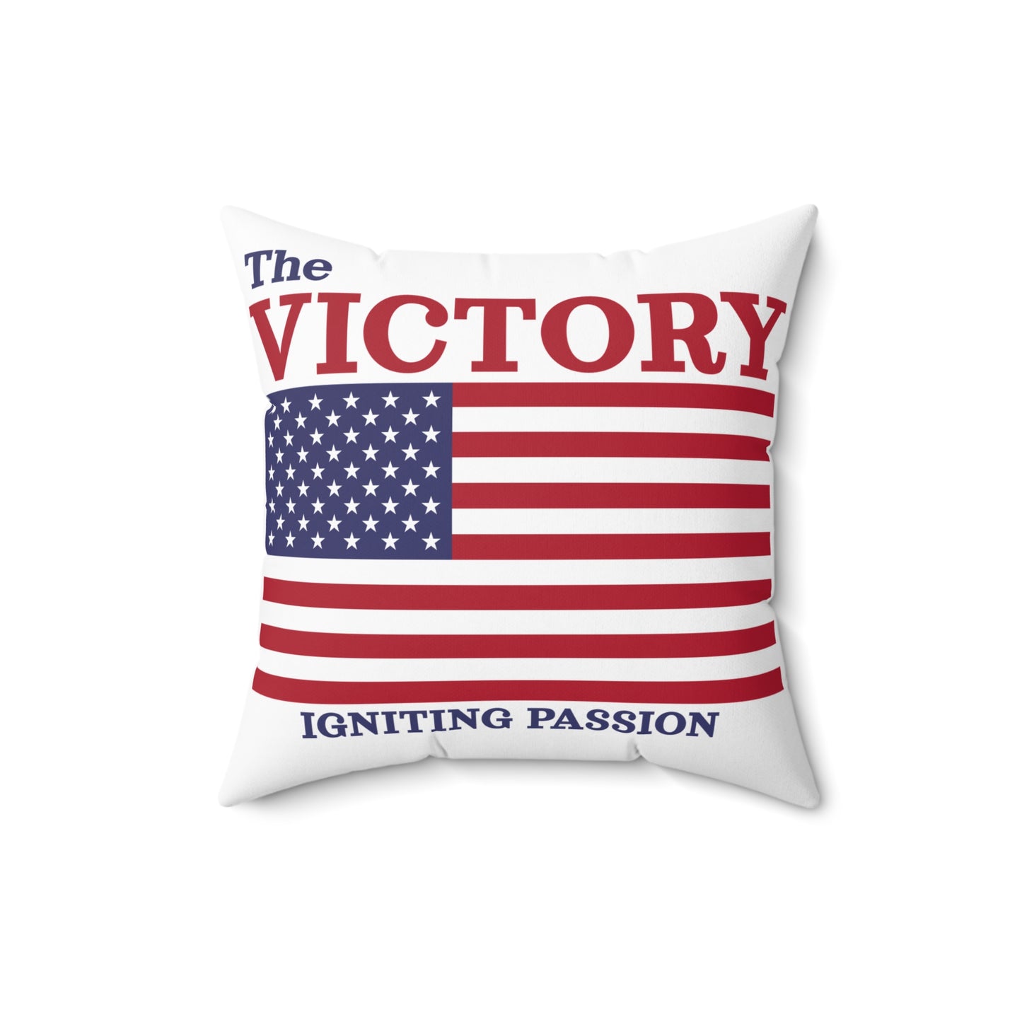 Patriotic American Flag Square Pillow – Perfect for Home Decor