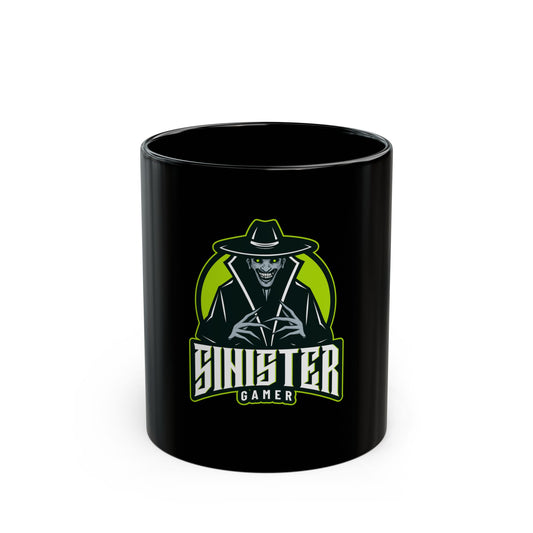 Sinister Gamer Black Mug – Perfect for Coffee & Gaming Enthusiasts