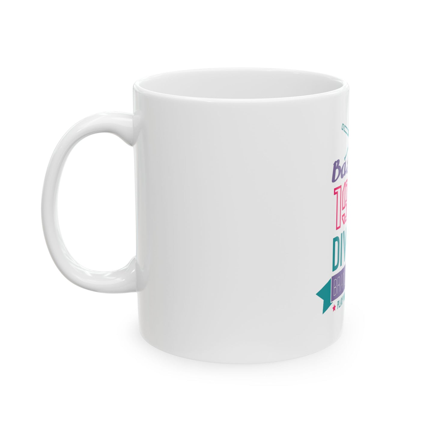 Personalized Baseball Mug 11 oz - Play with Your Heart