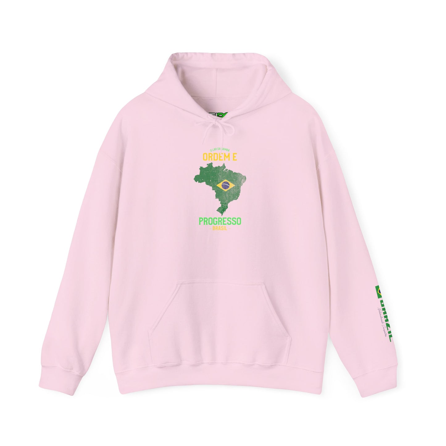 Unisex Hooded Sweatshirt Brazil Inspired 'Ordem e Progresso'