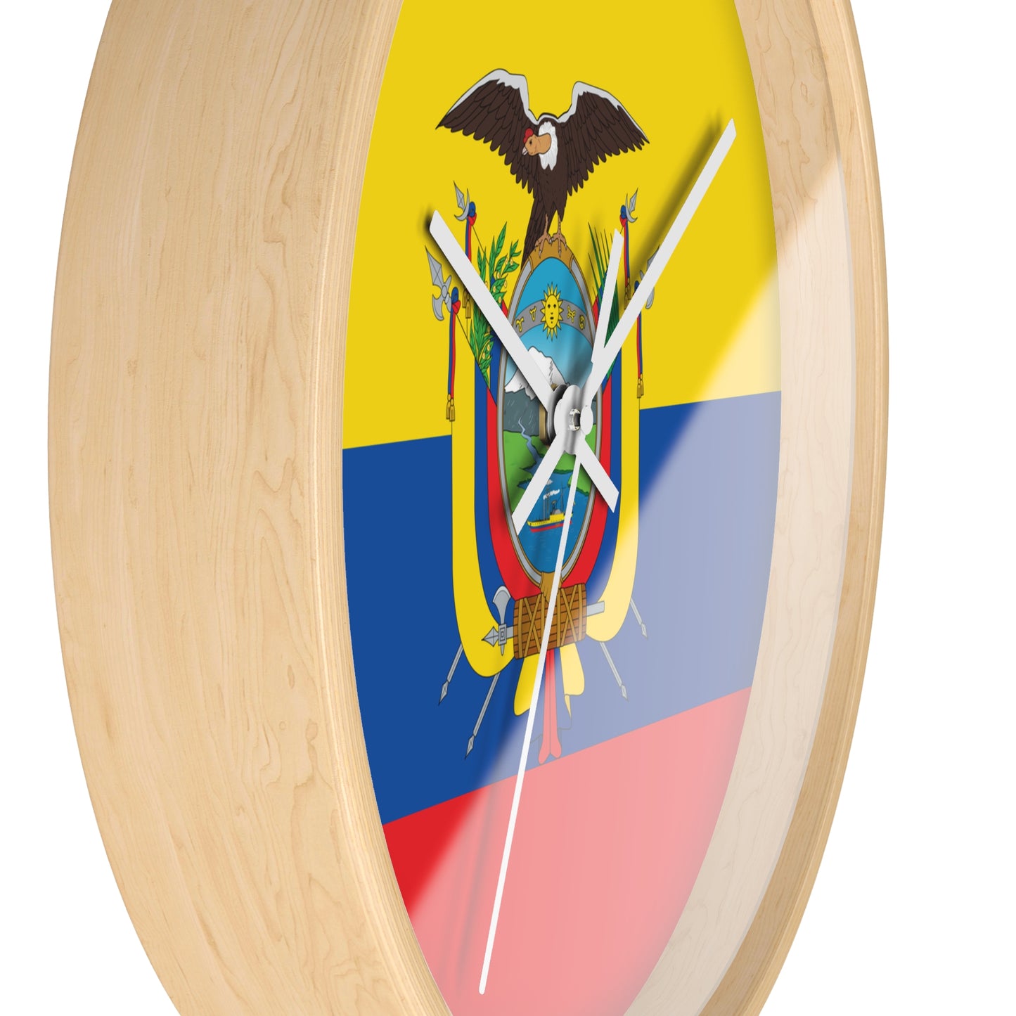 Ecuador Flag Wall Clock - Stylish Timepiece for Home & Office Décor