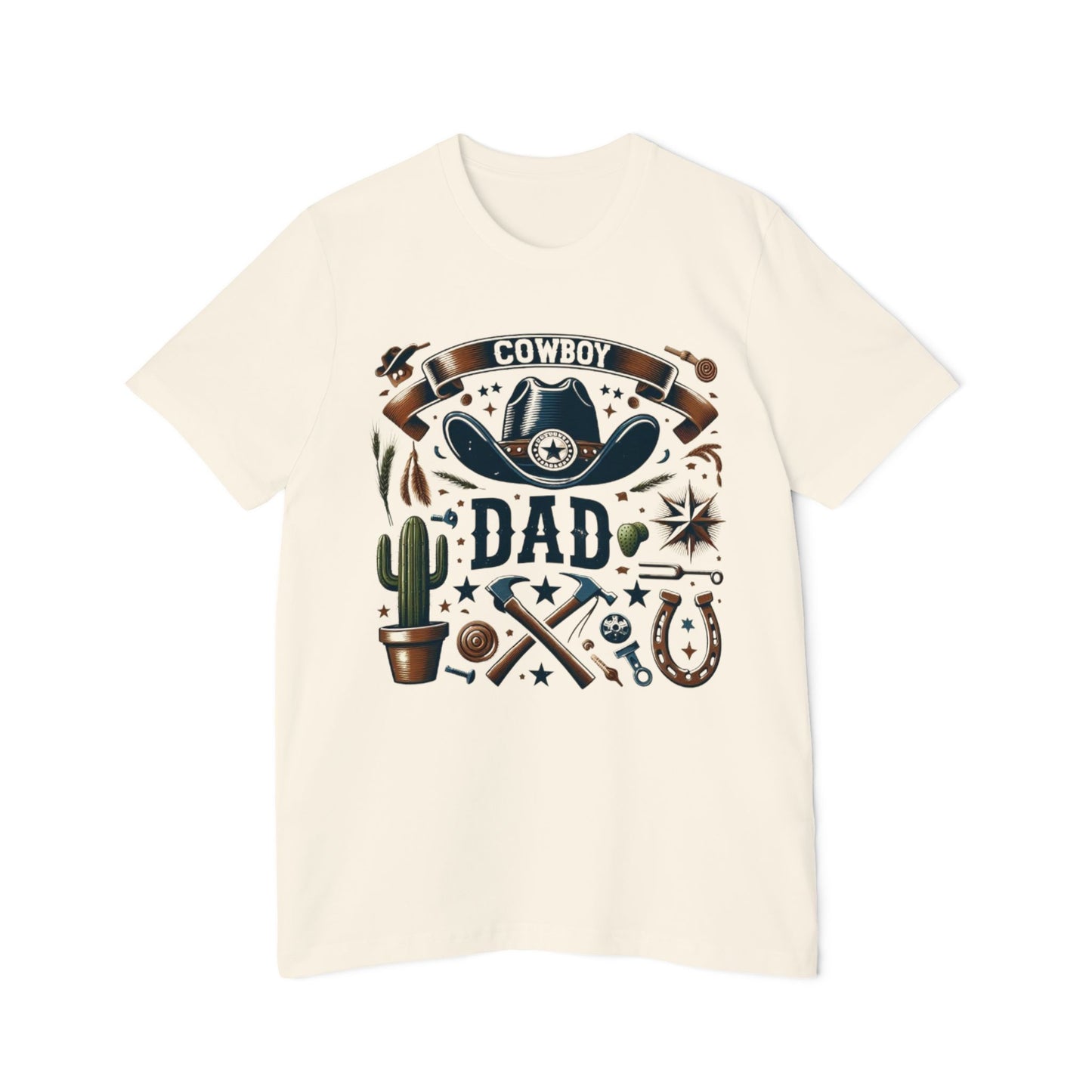 Cowboy Dad T-Shirt | USA-Made Tee for Western Enthusiasts