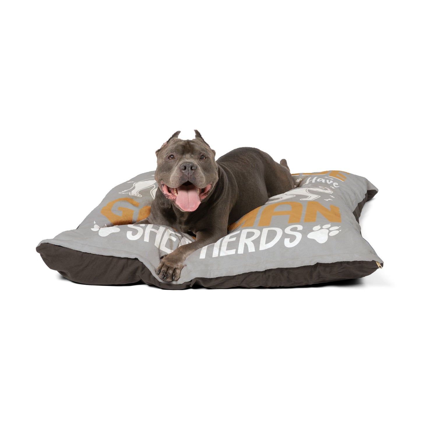 Cozy German Shepherd Pet Bed with Fun Text - Perfect for Dog Lovers