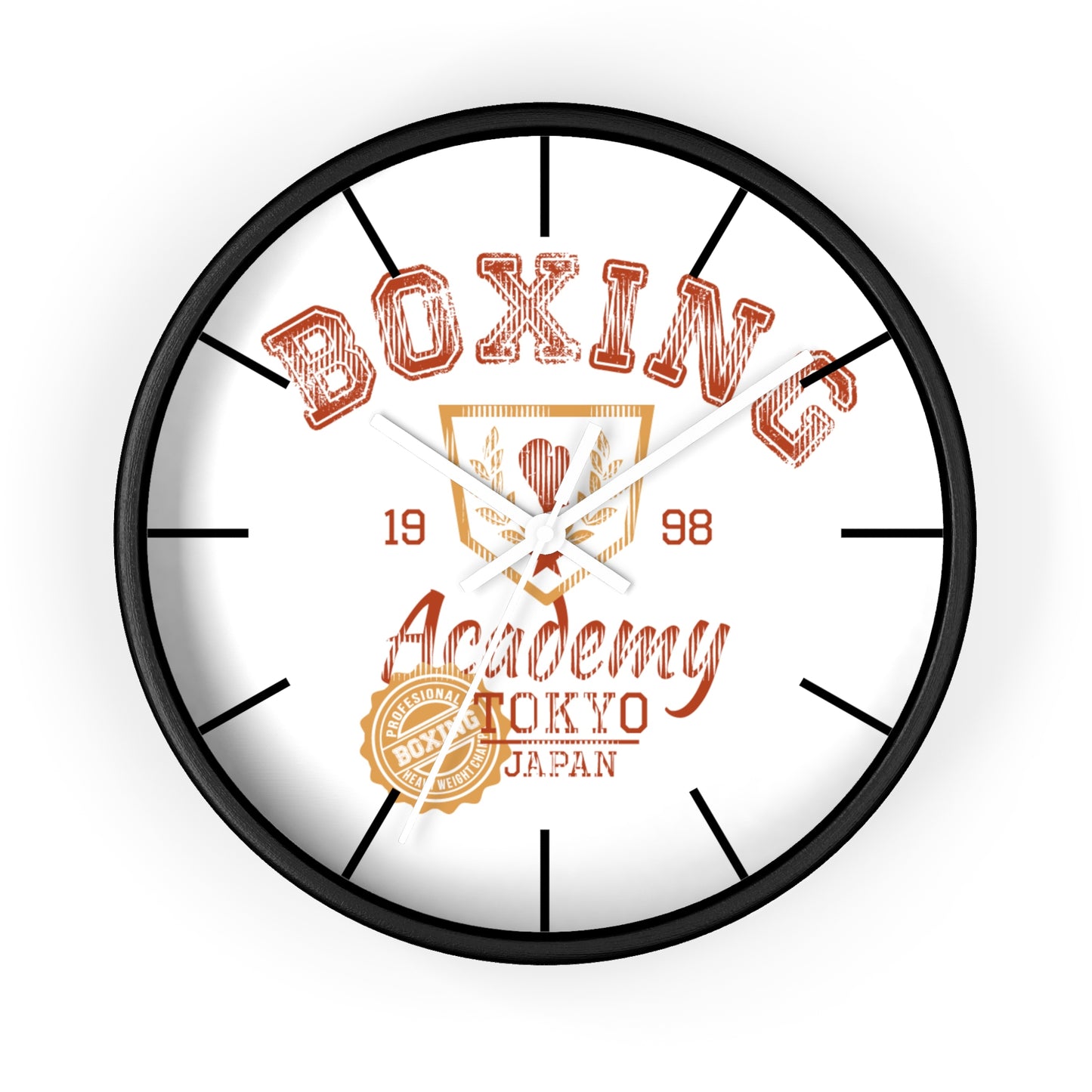 Boxing Academy Wall Clock - Vintage Style