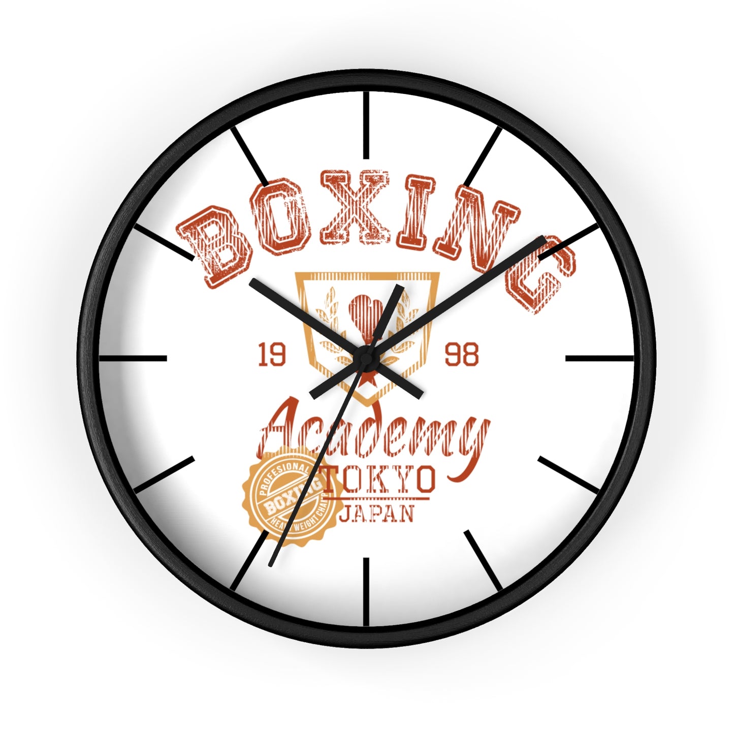 Boxing Academy Wall Clock - Vintage Style