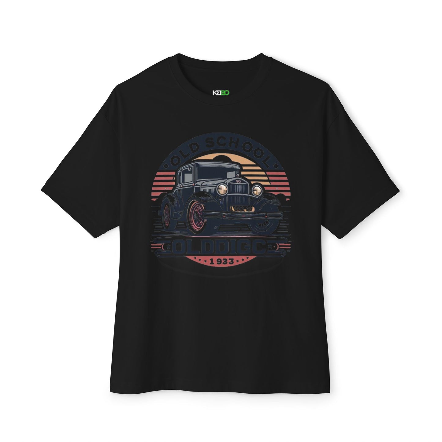 Retro Old School Car Oversized Boxy Tee – Vintage Car T-shirt