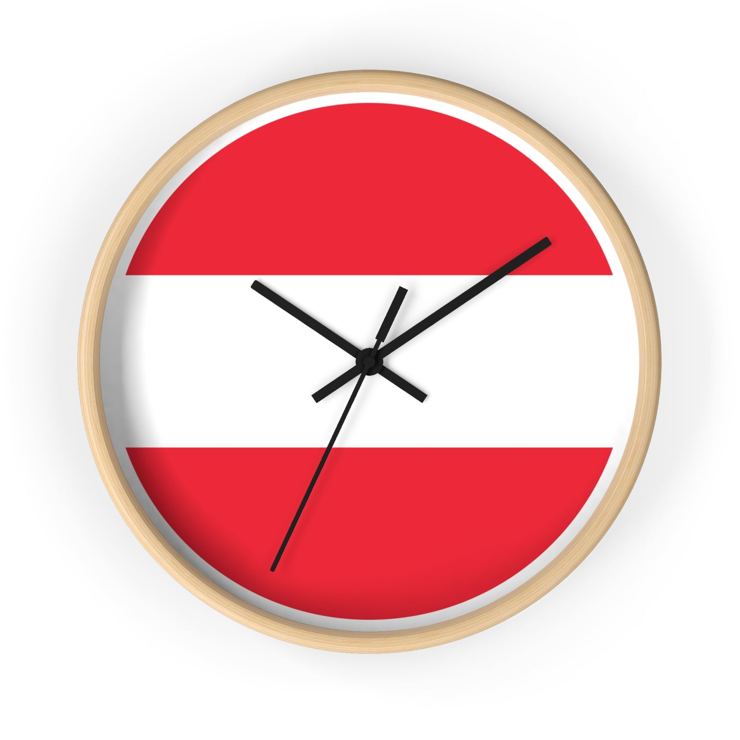 Austrian Flag Wall Clock - Unique Home Decor for Austria Lovers