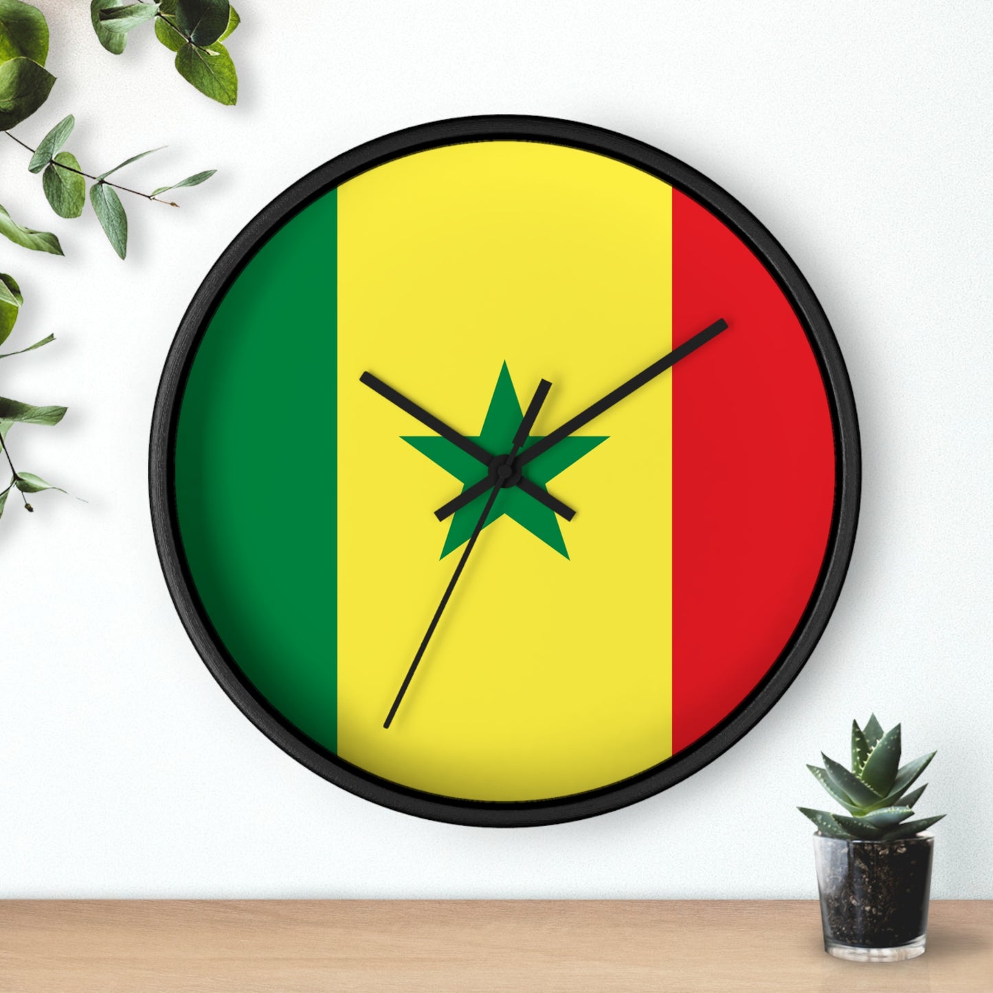 Senegal Flag Wall Clock - Vibrant Home Decor for National Pride