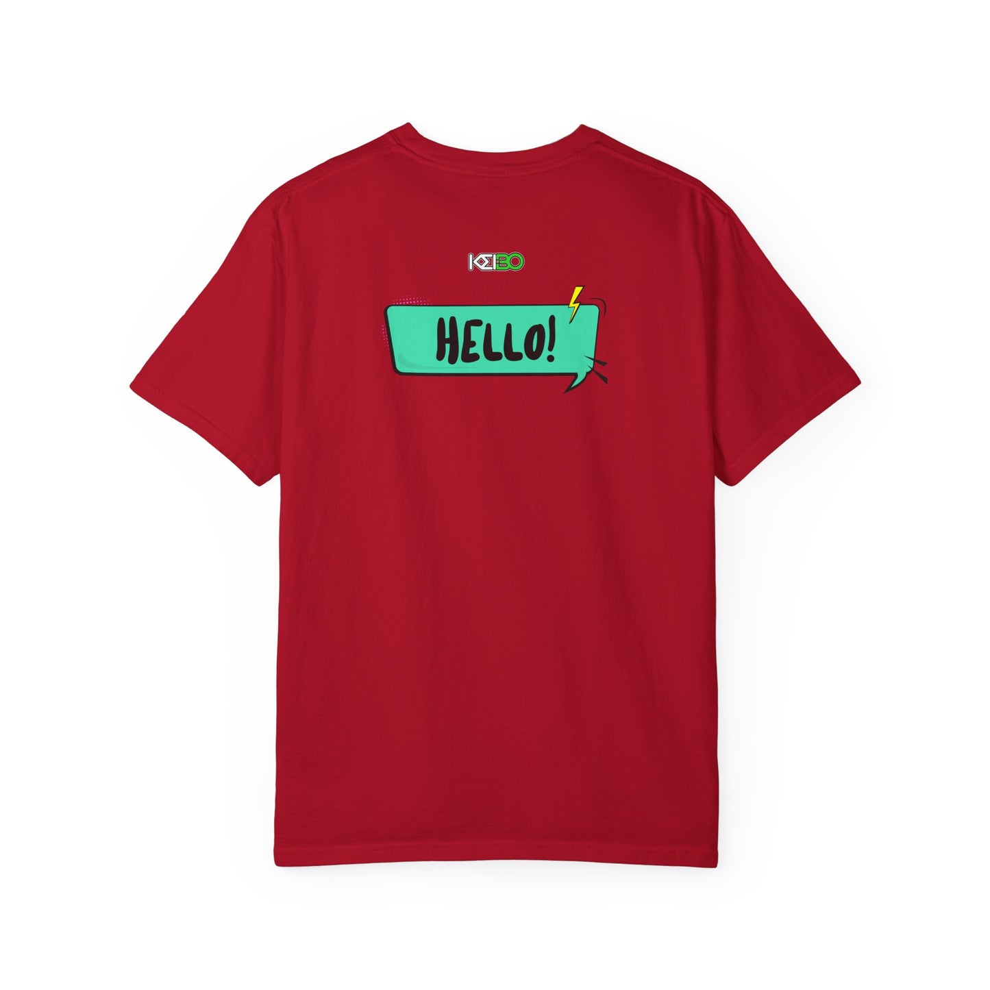 Hello! Retro Vibe Unisex Garment-Dyed T-Shirt