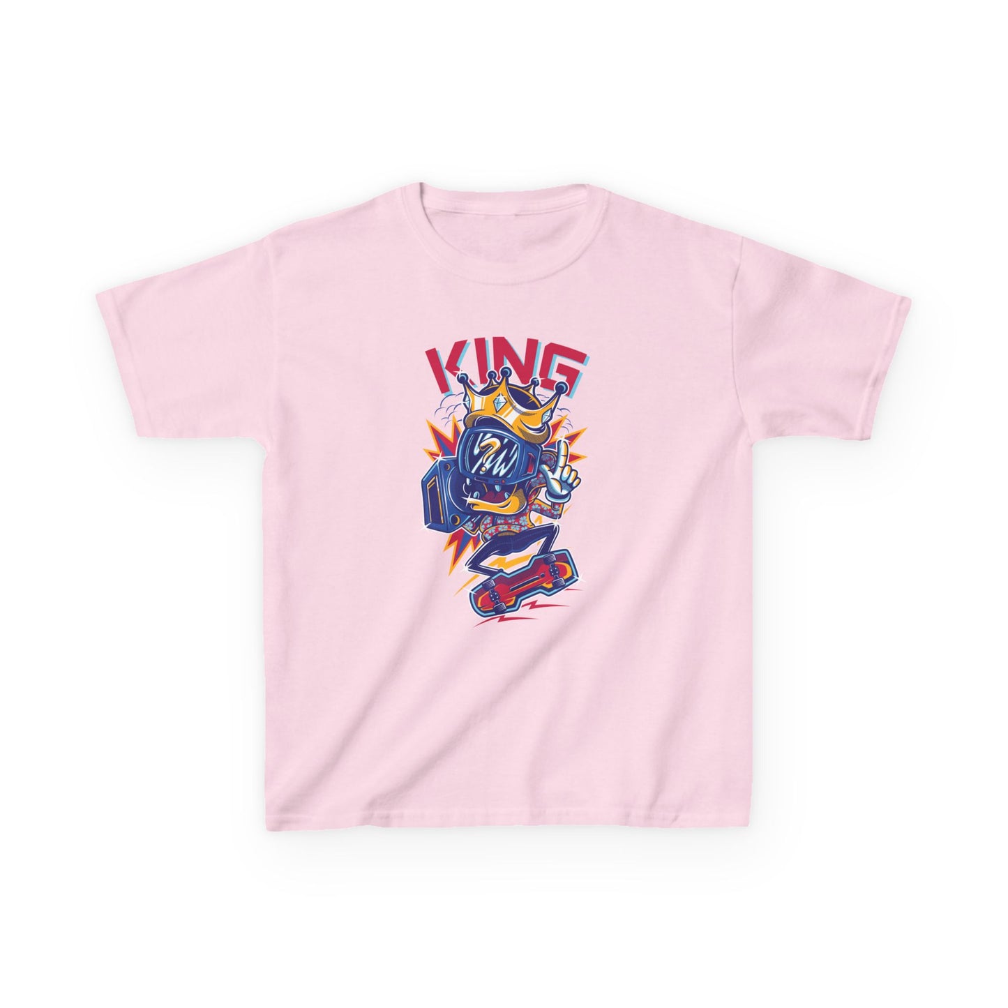 King Kids Tee Fun Graphic Tee for Young Rulers