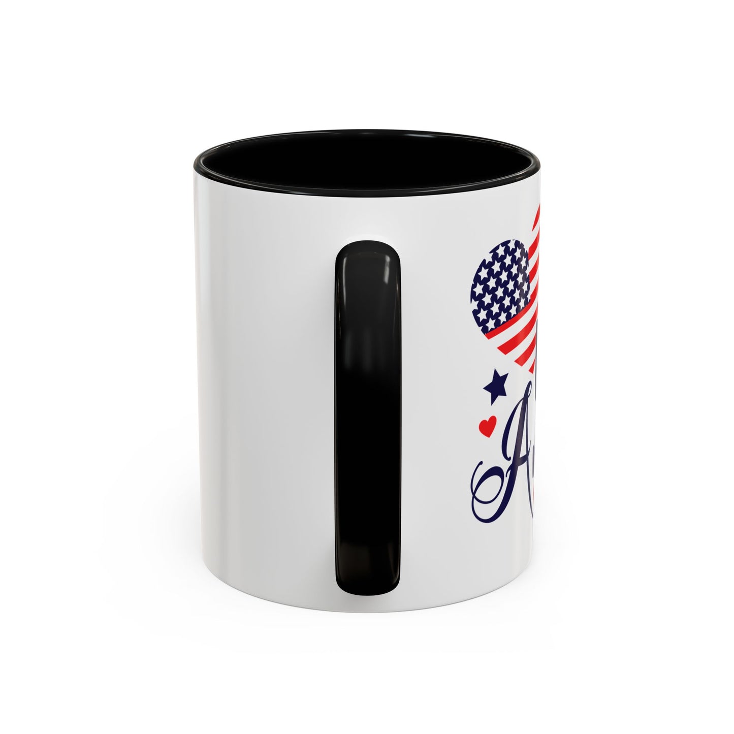 Patriotic Accent Coffee Mug - 'God Bless America'