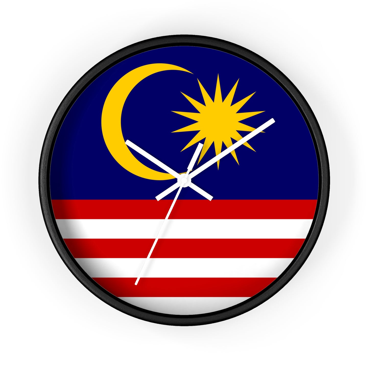 Malaysian Flag Wall Clock – Unique Home Decor for National Celebrations
