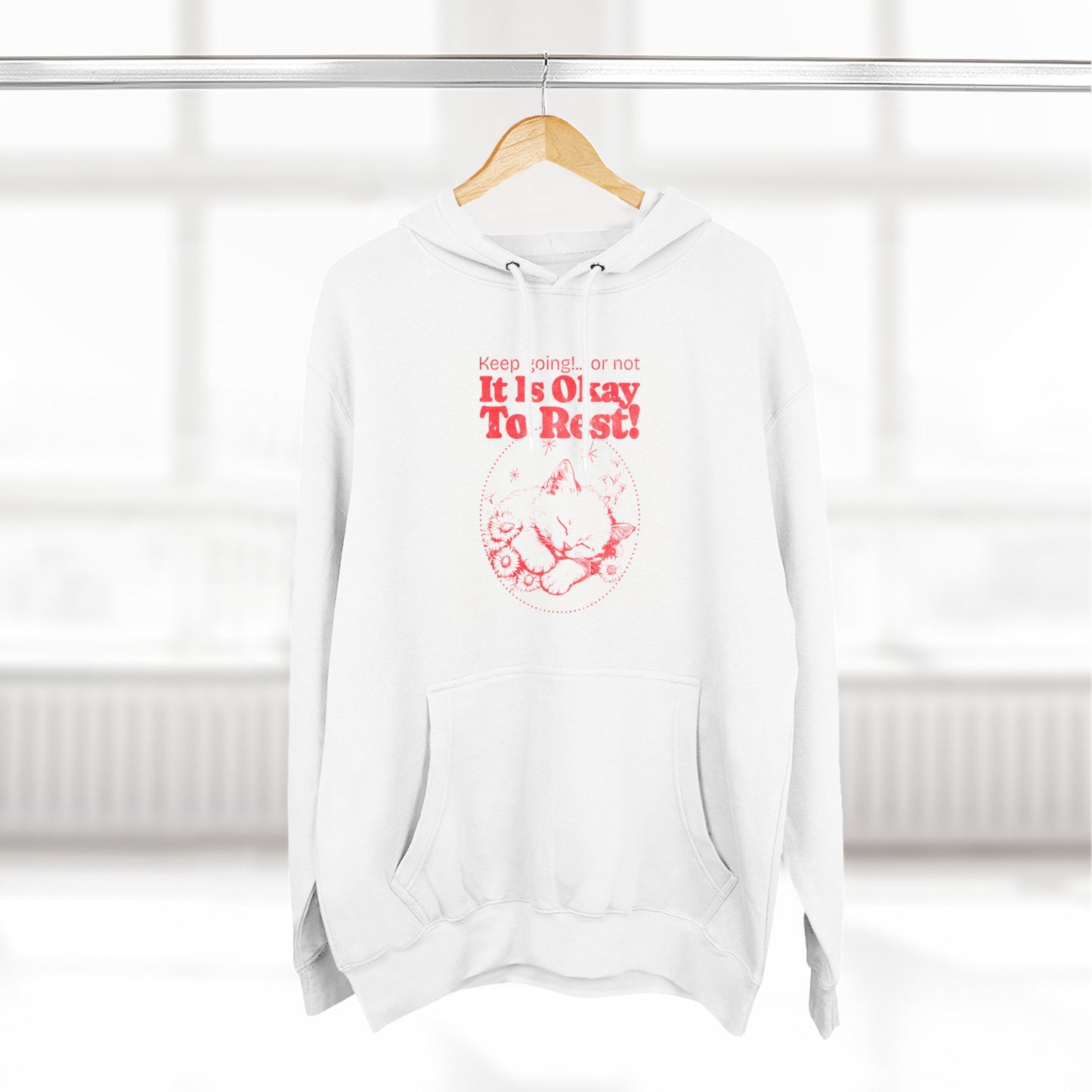 Keep Singing Fleece Women's Hoodie - It's Okay To Rest