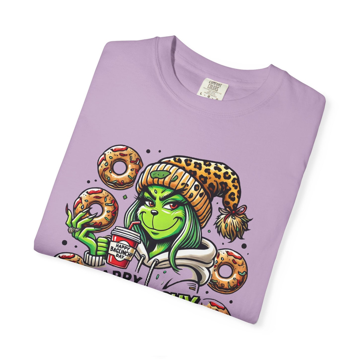 Happy Bagels Day Unisex T-Shirt with Grinchy Design