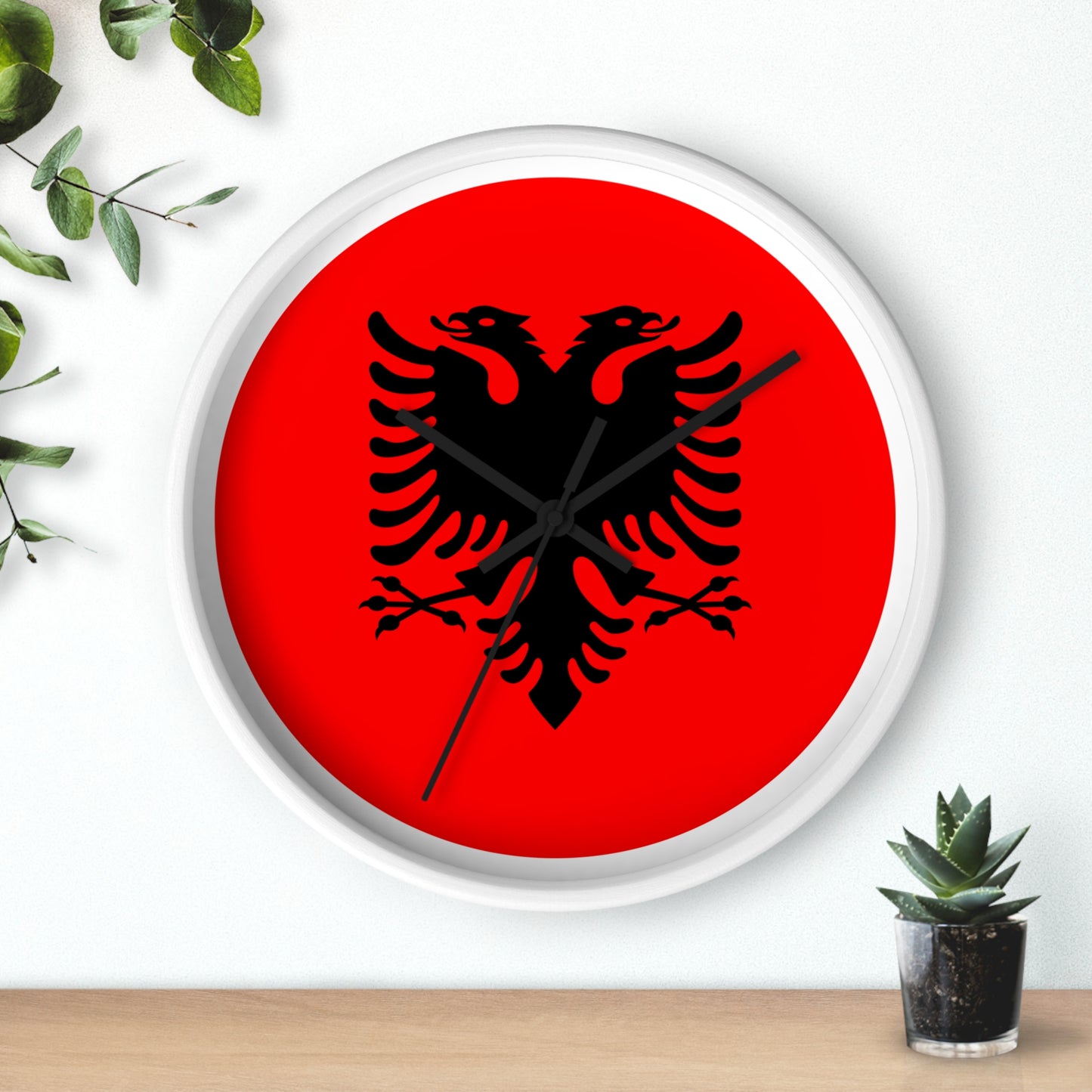 Albanian Eagle Wall Clock | Home Decor | Unique Gift for Albania Enthusiasts
