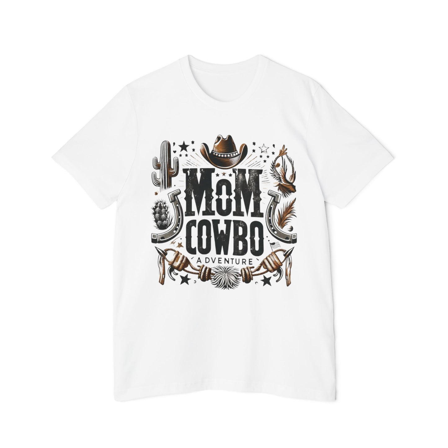 Mom Cowboy T-Shirt for Women – USA-Made Western Enthusiast Tee