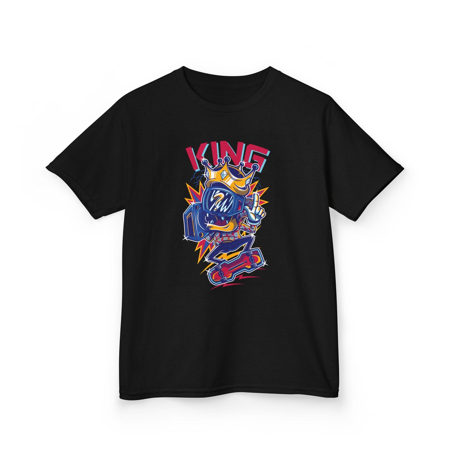 King Kids Tee Fun Graphic Tee for Young Rulers