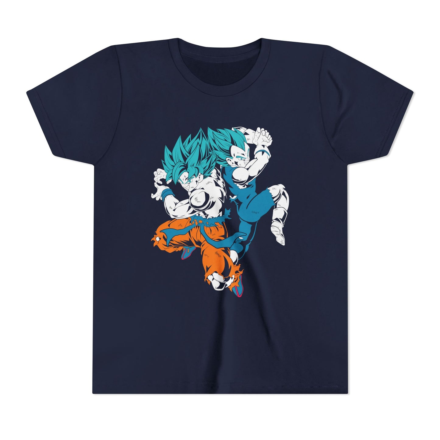 Youth Anime Graphic Tee – Super Saiyan Clash T-Shirt for Kids
