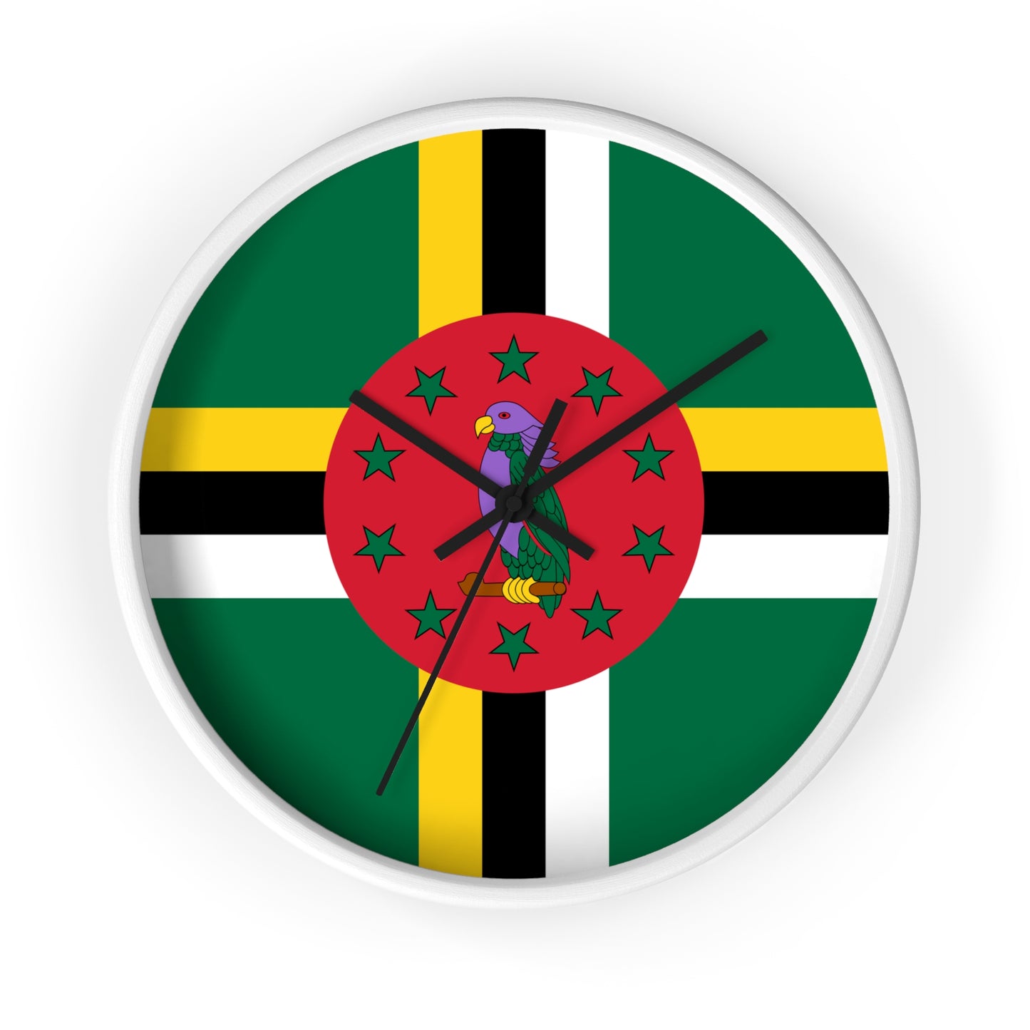 Dominica Flag Wall Clock | Vibrant Caribbean Home Decor