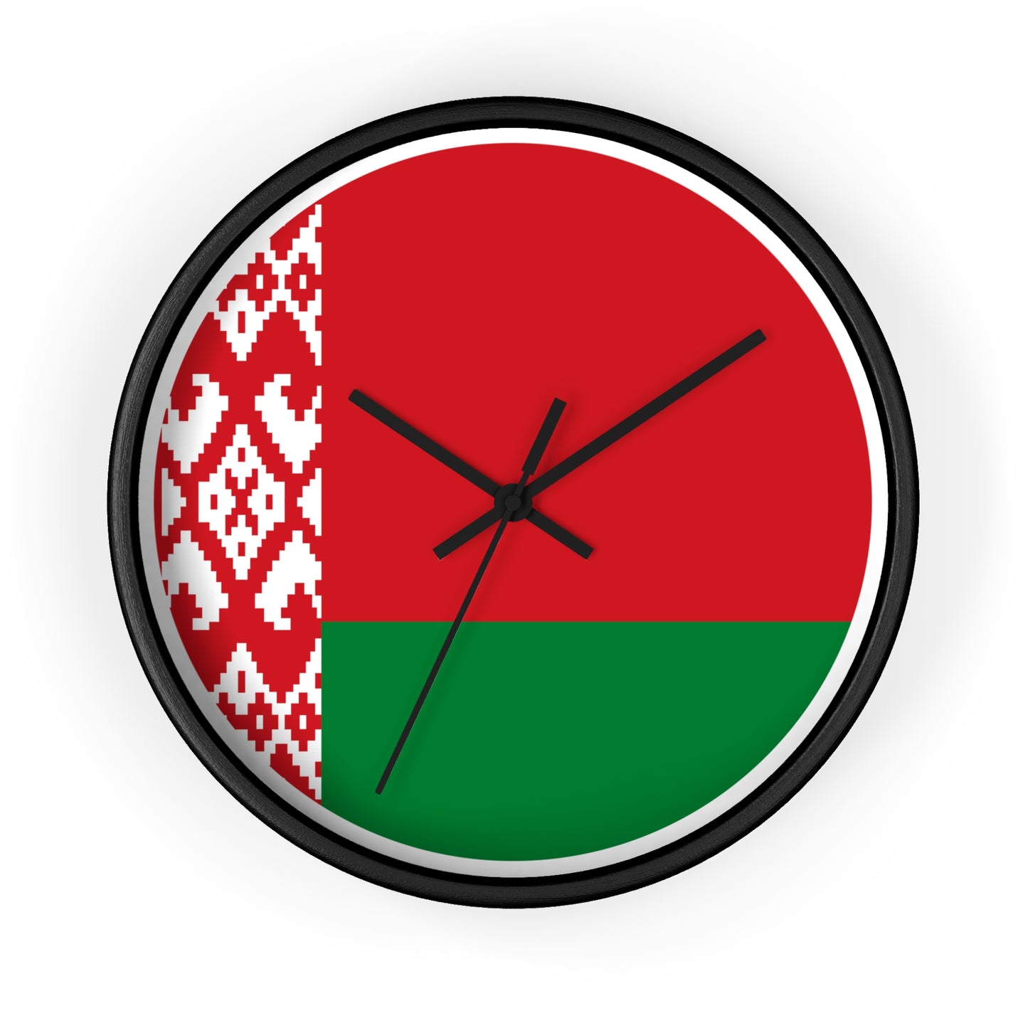 Belarusian Pride Wall Clock - Stylish Home Decor with National Colors