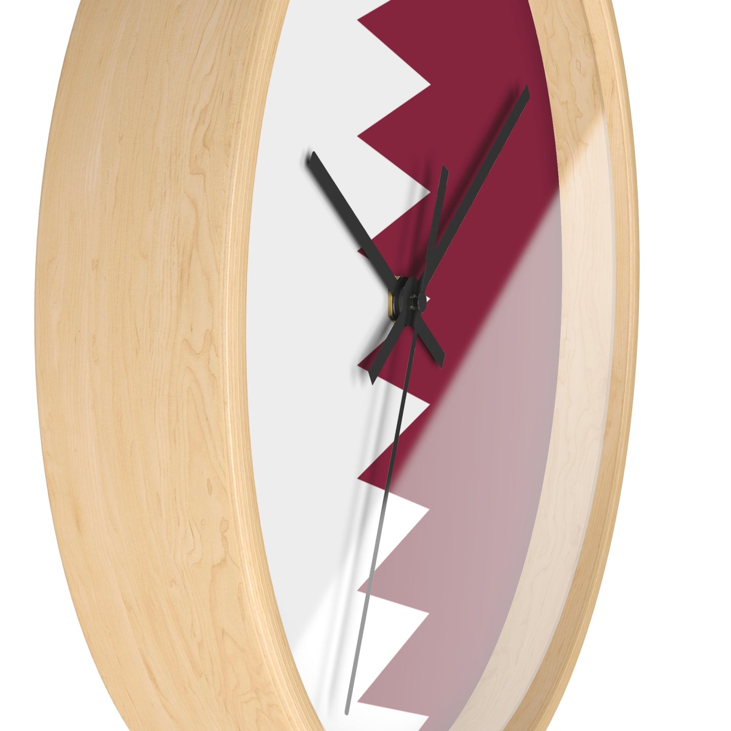 Qatar Flag Wall Clock - Stylish Home Decor for Every Occasion