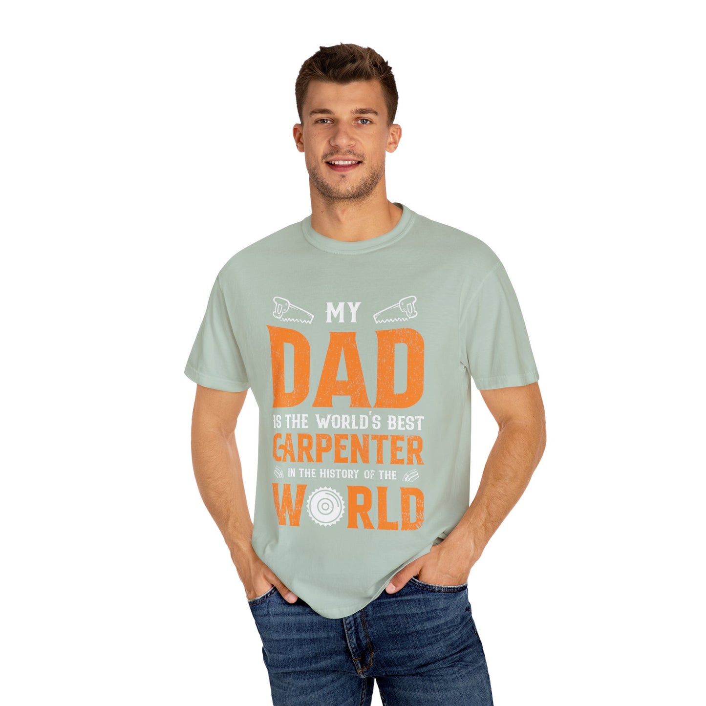 Men's T-shirt World's Best Carpenter Dad Tee for Father's Day