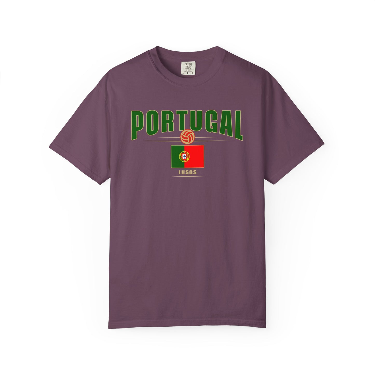 Portugal Garment-Dyed Unisex T-shirt - Perfect for Sports Events & Celebrations