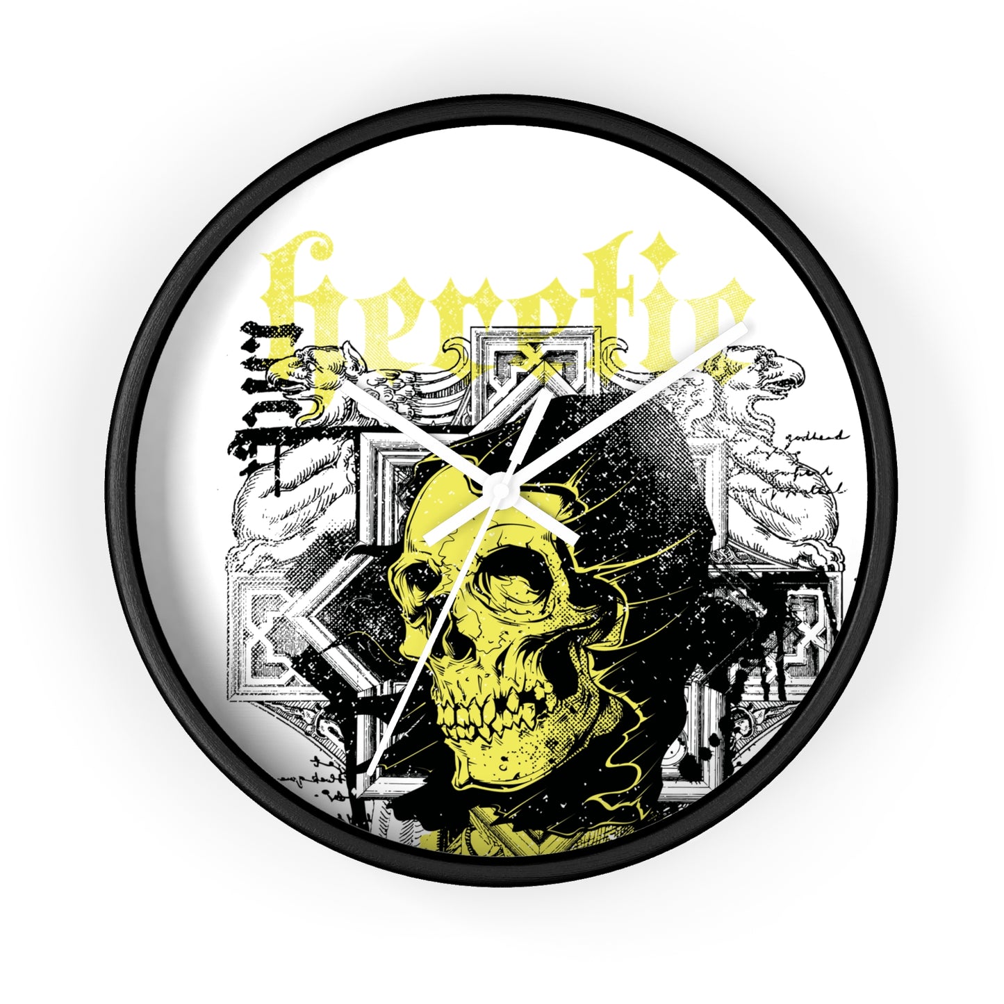 Heretic Skull Wall Clock - Unique Modern Decor for Edgy Spaces